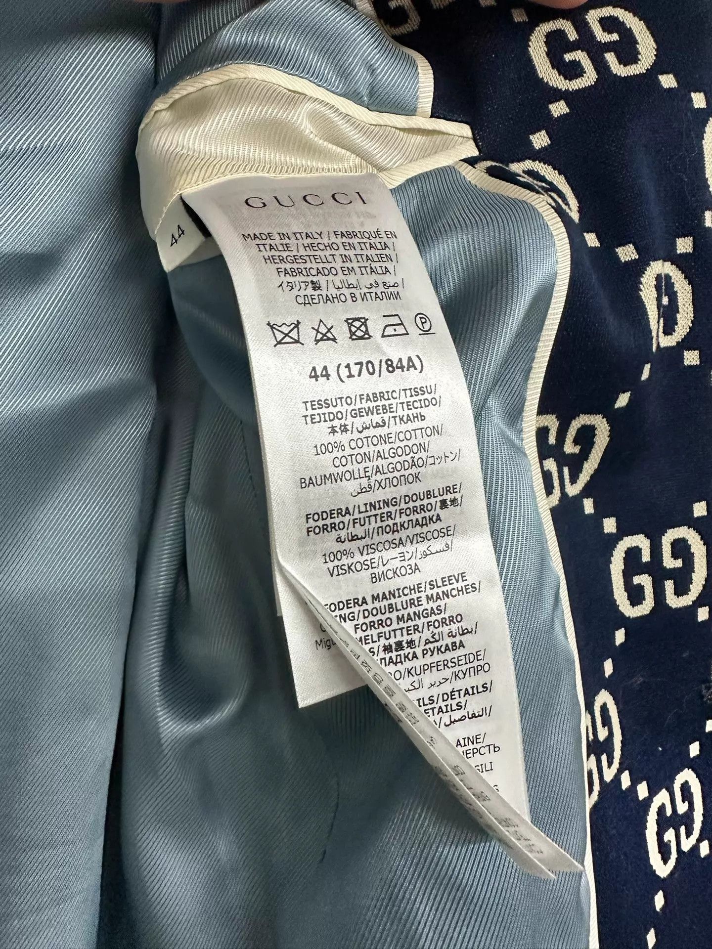 Gucci Gucci Men's All Over Print Jacket 44 Size US S / EU 44-46 / 1 - 3 Thumbnail