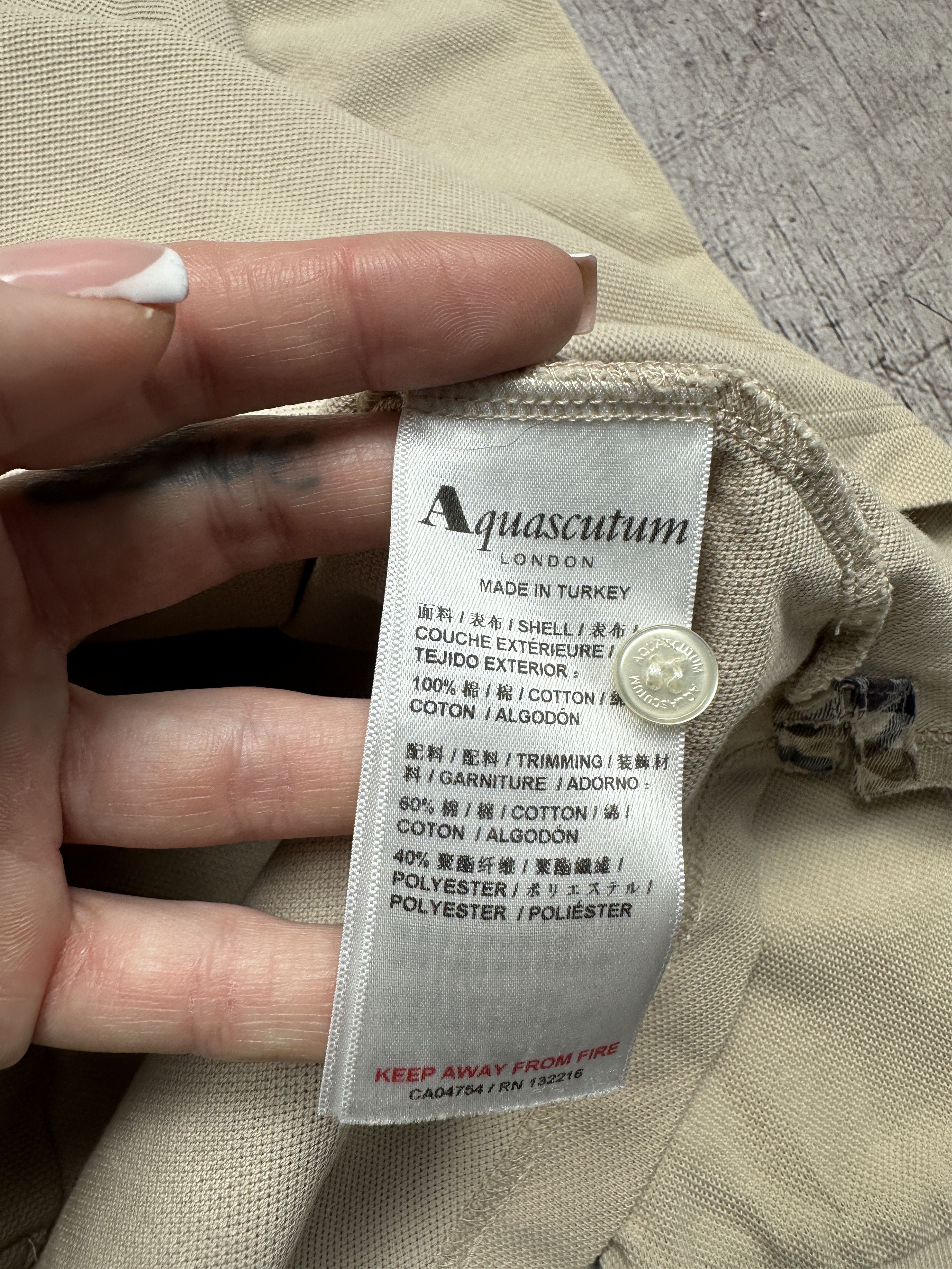 Aquascutum × Vintage Aquascutum Vintage Mens Long Sleeve Polo Shirt Size US M / EU 48-50 / 2 - 8 Thumbnail