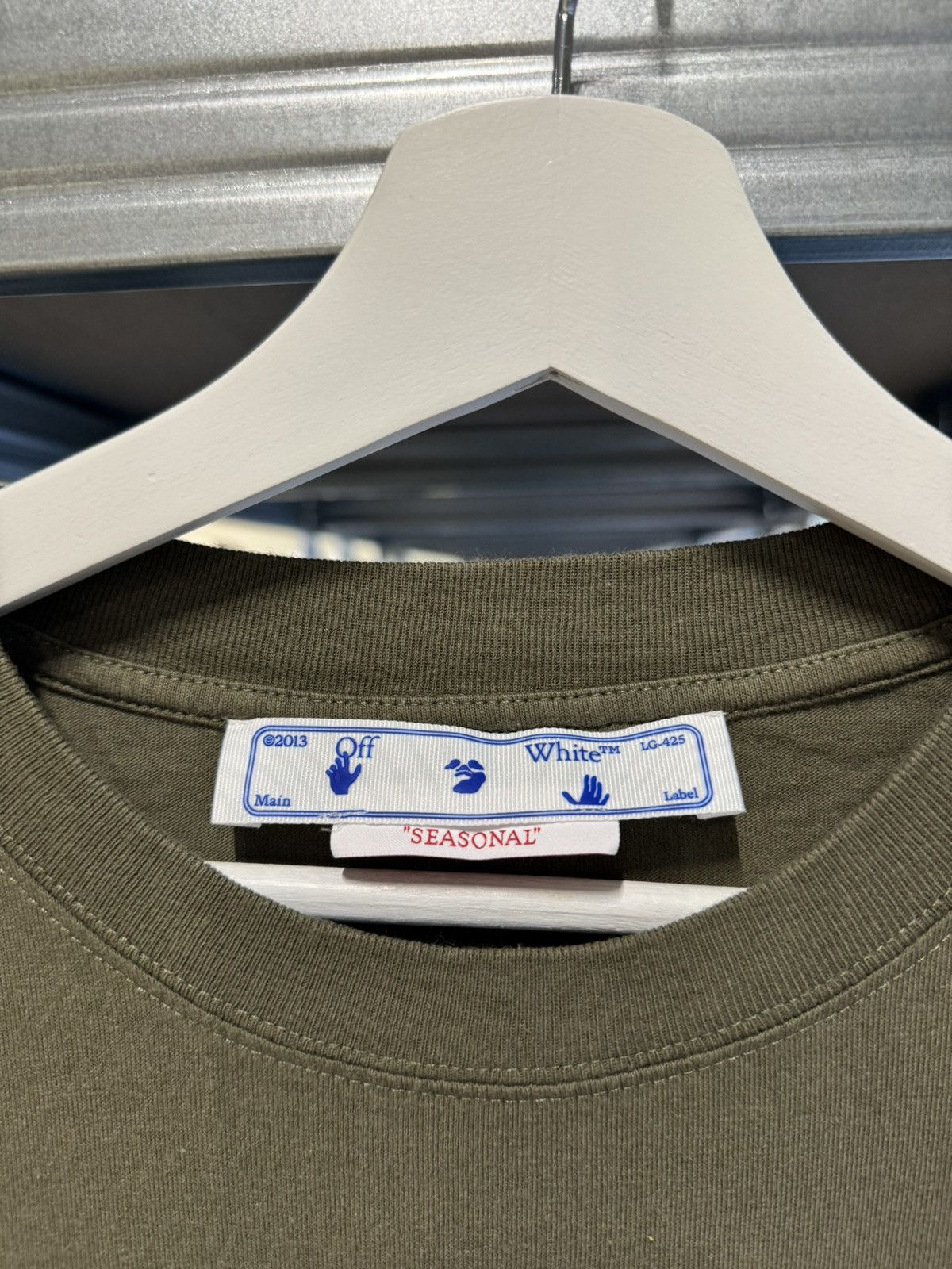 Off-White Off-White Diag Green T-Shirt NEW 500$ Size US M / EU 48-50 / 2 - 4 Thumbnail