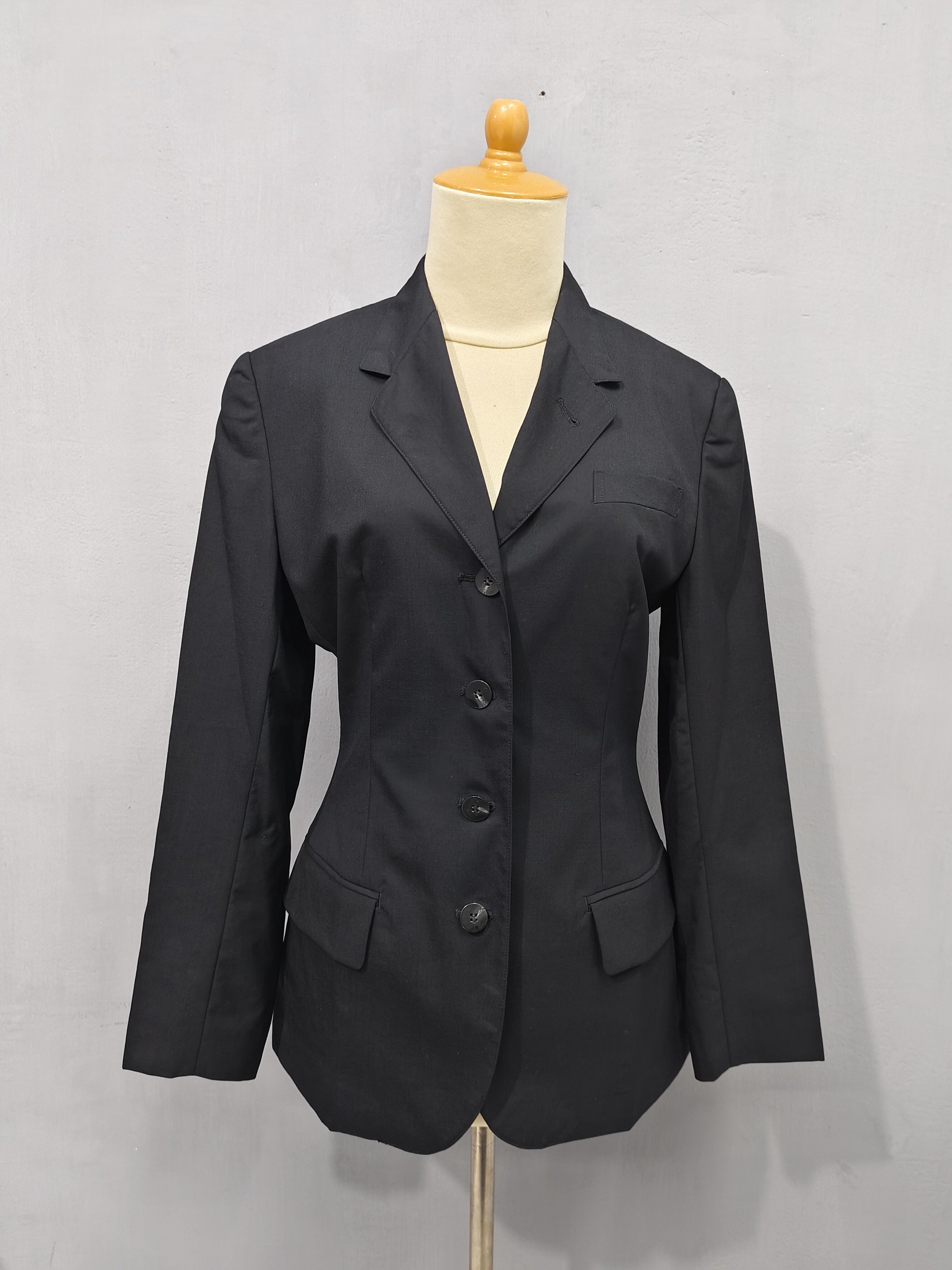Jean Paul Gaultier 90s Gaultier Junior- Structured Tailored Minimal Wool Blazer Size M / US 6-8 / IT 42-44 - 13 Thumbnail