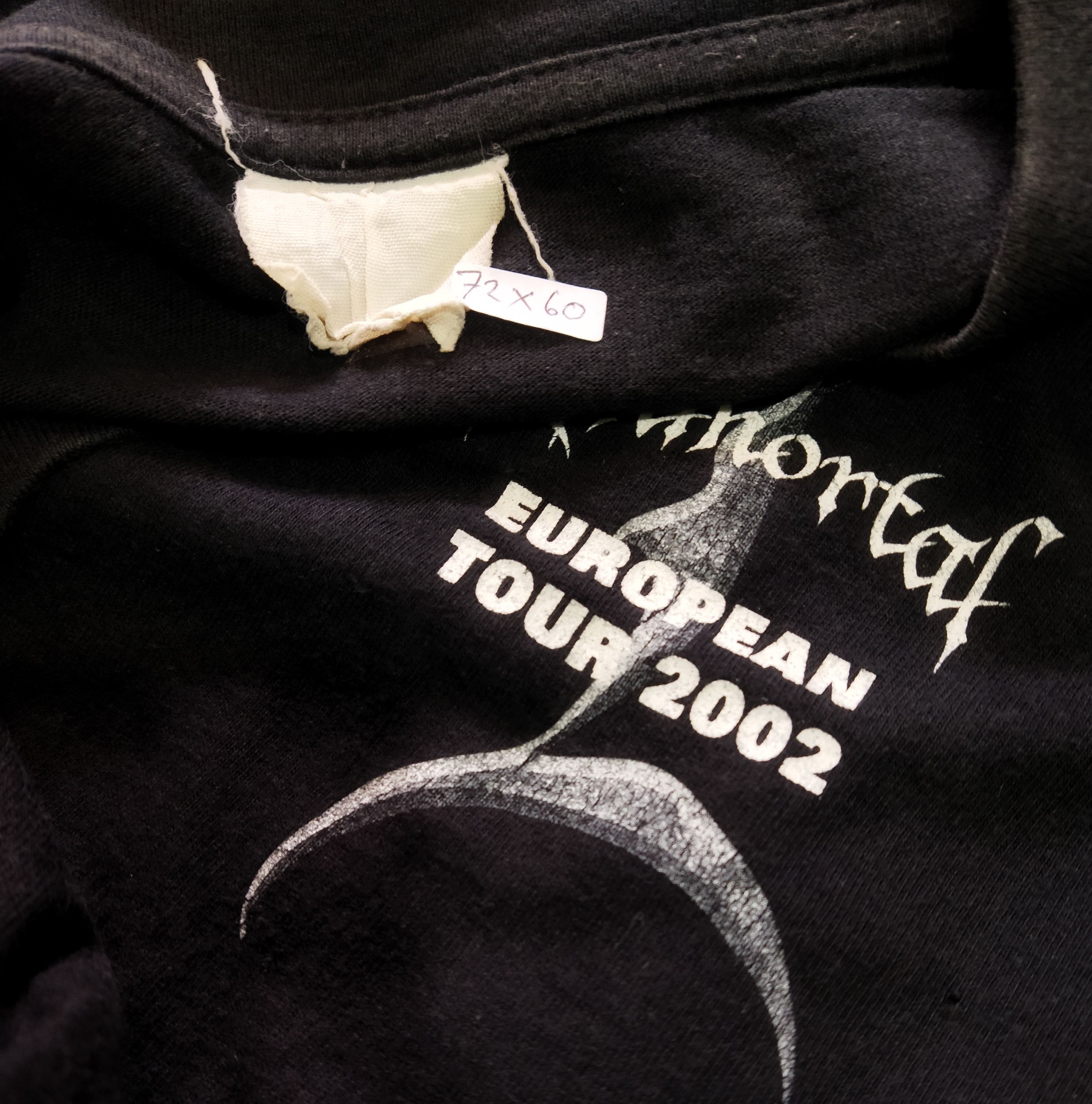 Band Tees Vintage IMMORTAL European tour 2002 Size US XL / EU 56 / 4 - 4 Thumbnail