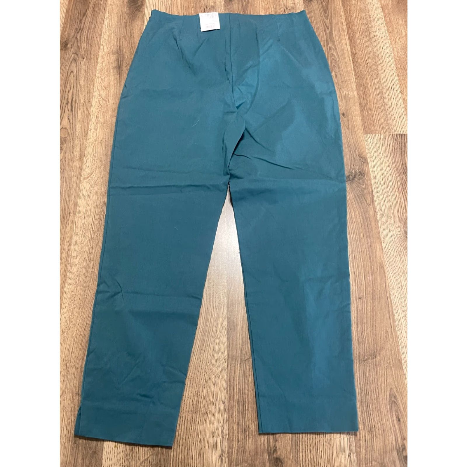 Vintage **Time&Tru Women's Green Size 16 Stretch Pants NWT** User: Time&Tru Women's Green Size 16 Stretch Pants NWT Size 38" / US 16 / IT 52 - 2 Thumbnail