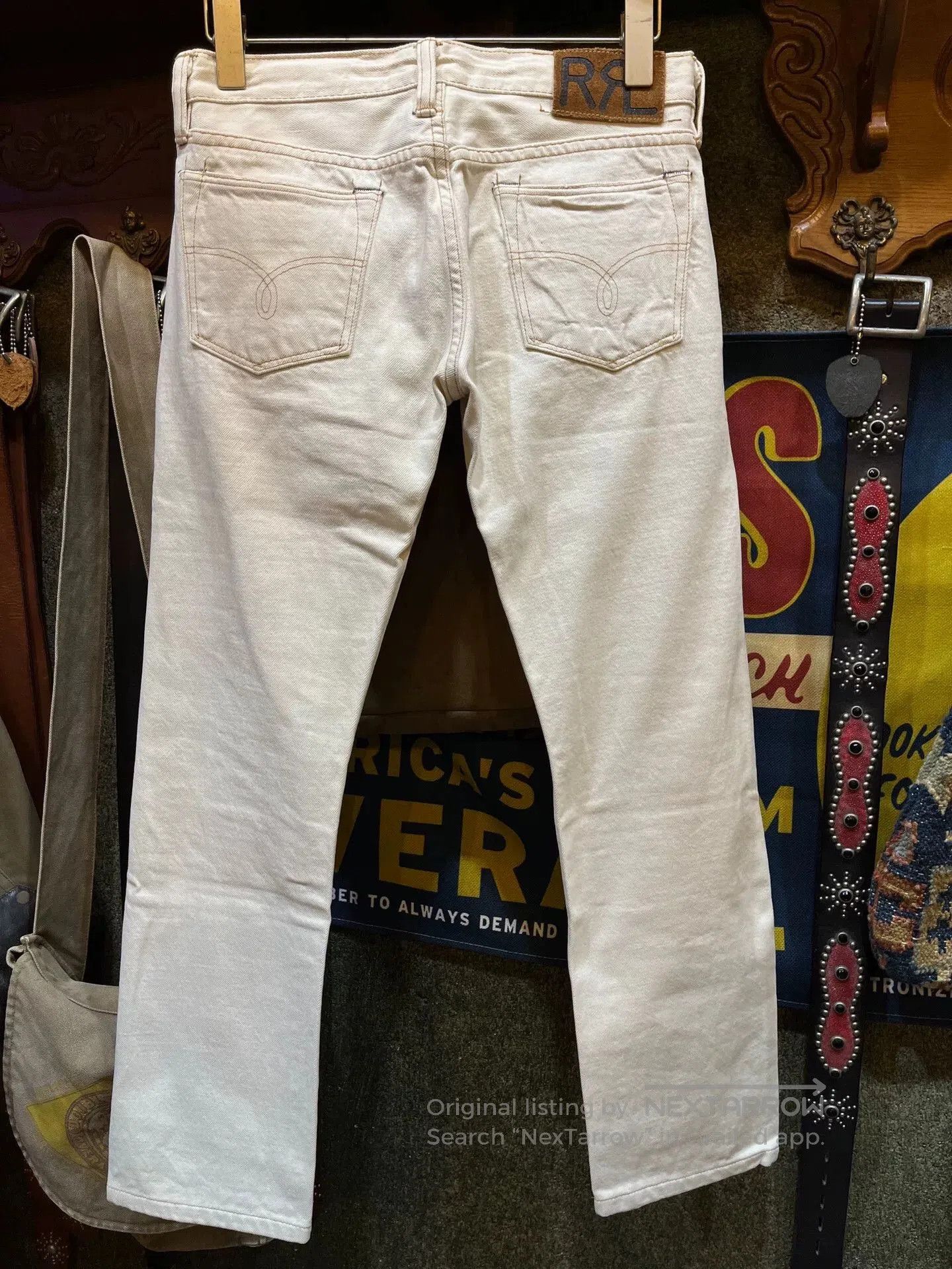 RRL Ralph Lauren white denim jeans by ralph lauren. Size 26" / US 2 / IT 38 - 2 Thumbnail