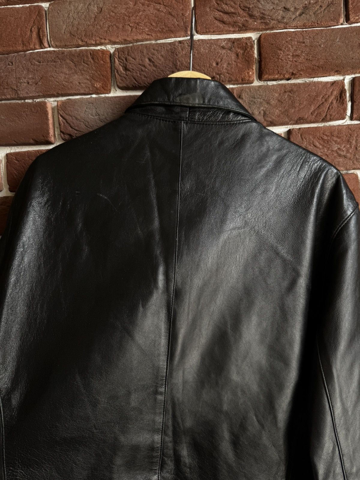 Leather Vintage Genuine Real Leather Jacket High Quality Rock Punk Size US L / EU 52-54 / 3 - 13 Thumbnail