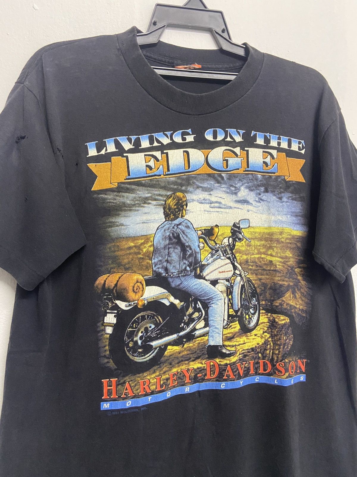 Harley Davidson Vintage 90s Harley Davidson Tee Shirt Size US L / EU 52-54 / 3 - 3 Thumbnail