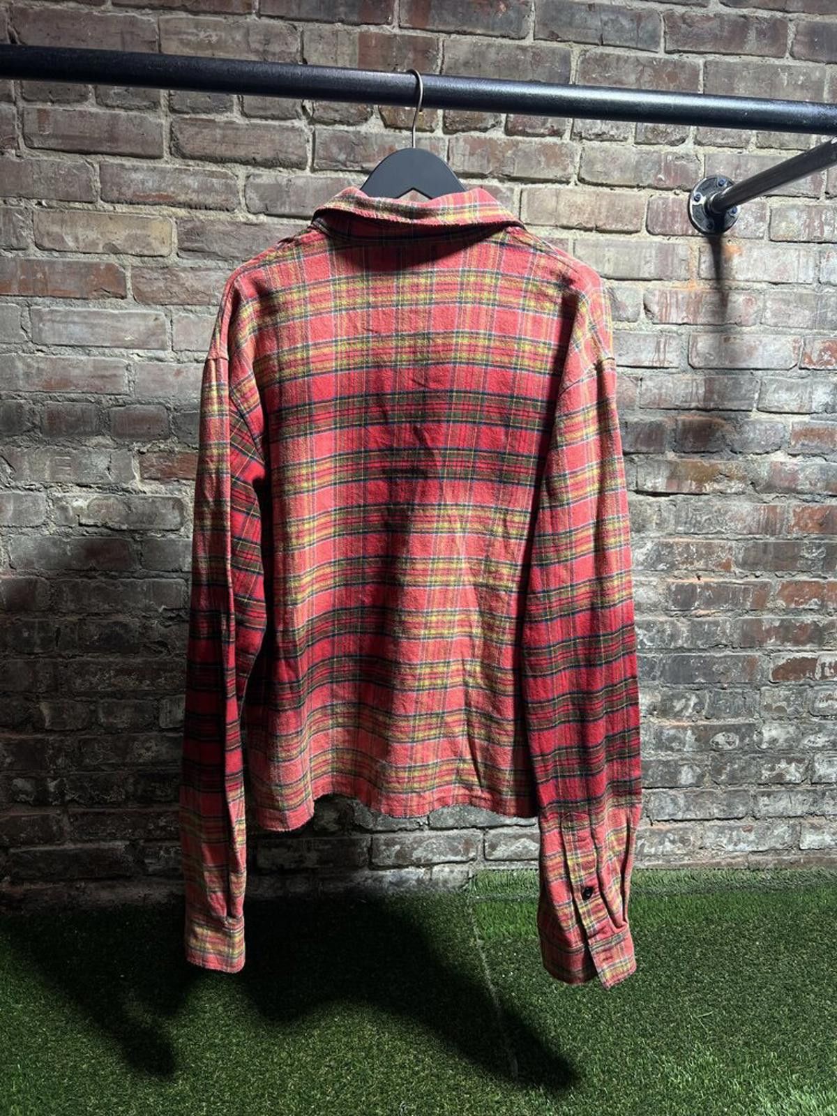 Vale Vale Rhinestone Web Flannel Red Sz. L Size ONE SIZE - 2 Thumbnail