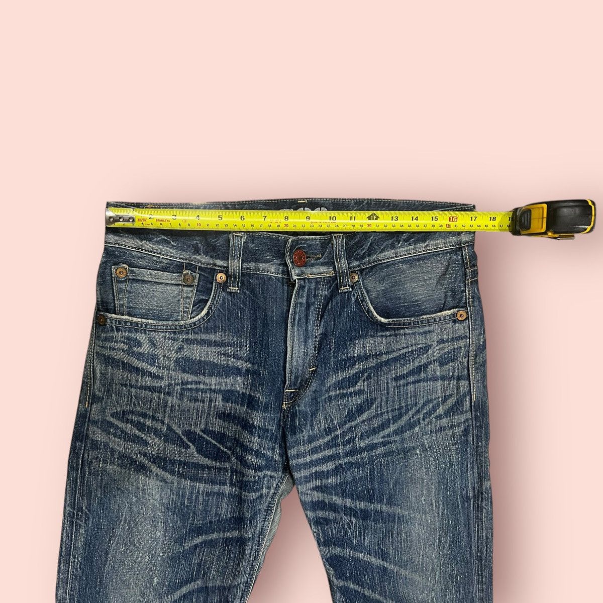 14th Addiction × Edwin × Le Grande Bleu (L.G.B.) VINTAGE FLARED JEANS EDWIN 503 JAPAN (W32'-33') Size US 33 - 21 Thumbnail