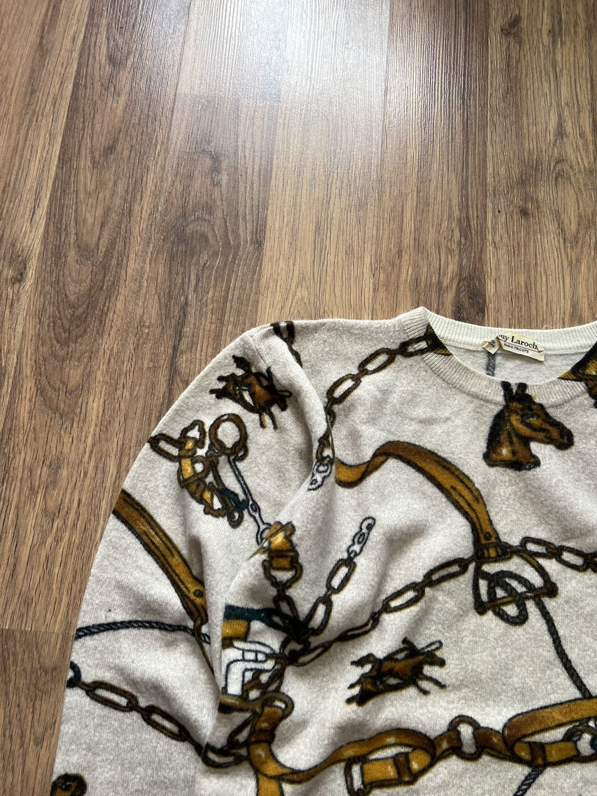 Guy Laroche Guy Laroche Vintage Equestrian Knit Sweater (Made in Italy) Size M / US 6-8 / IT 42-44 - 6 Thumbnail
