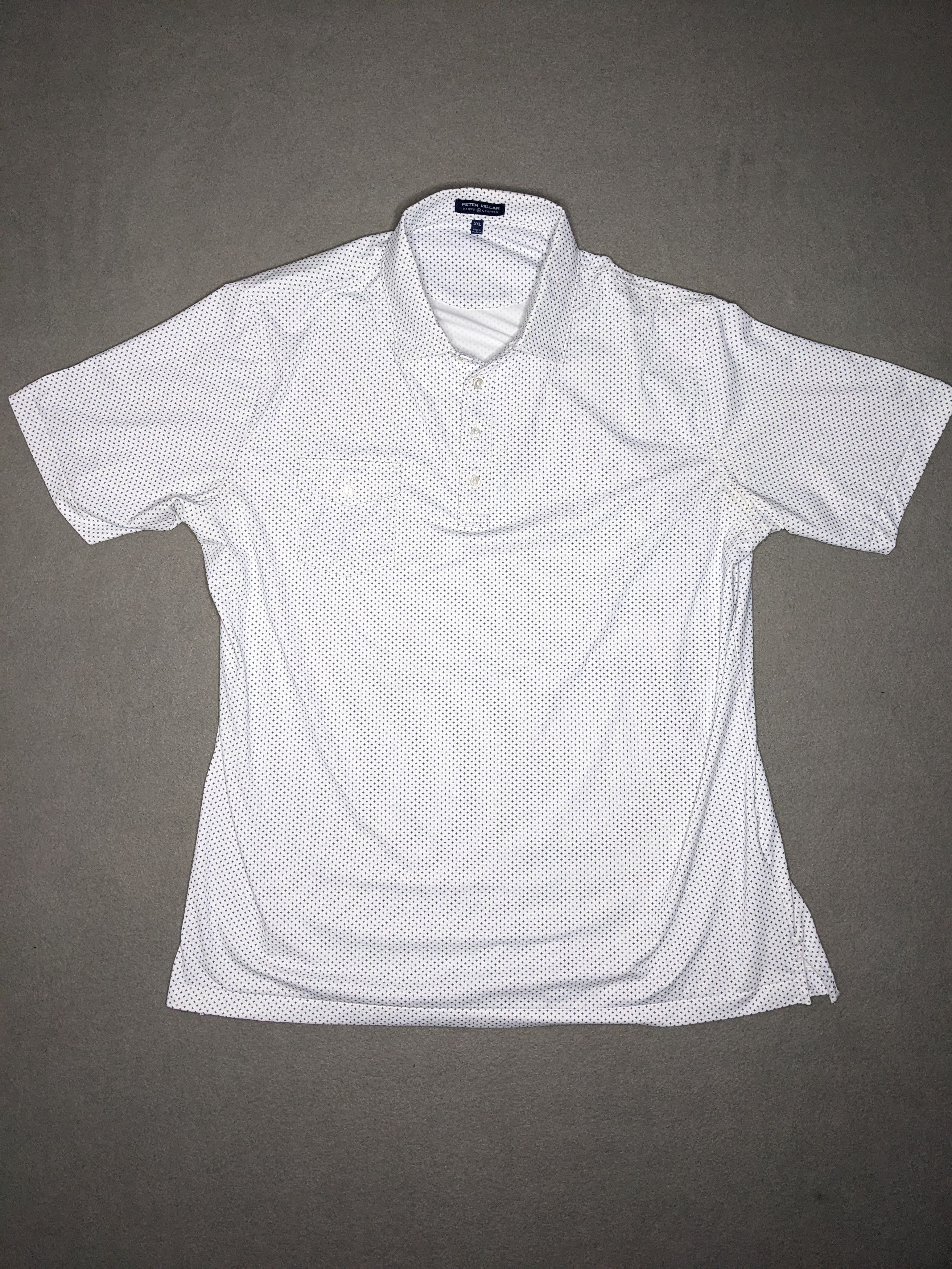 Peter Millar Peter Millar Crown Crafted Pocket Polo Shirt XXL Geometric Size US XXL / EU 58 / 5 - 1 Thumbnail