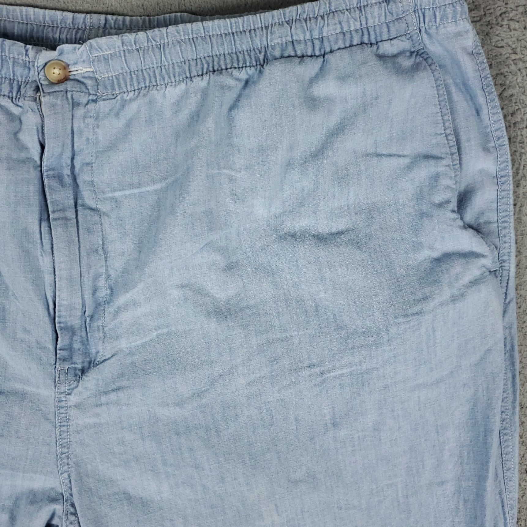 Ralph Lauren Ralph Lauren Pants Mens Big 4XB 46x29 Chino Trousers Light Blue 46 in Waist Regular Fit Straight Front Pockets Logo Cotton Kn t Size US 39 - 3 Thumbnail
