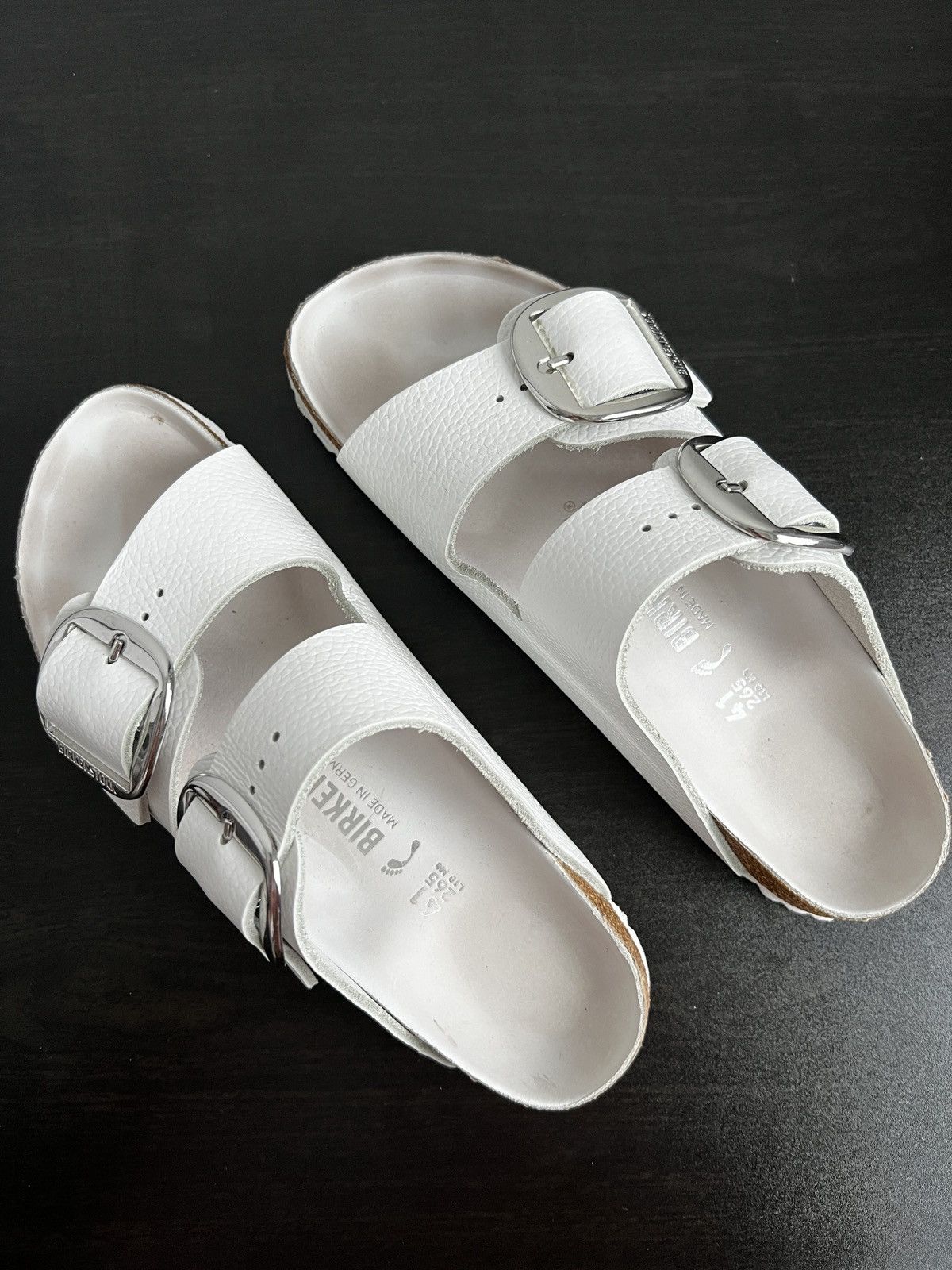 Birkenstock Birkenstock Authentic Arizona Big Buckle White Leather Size US 10 / IT 40 - 7 Thumbnail