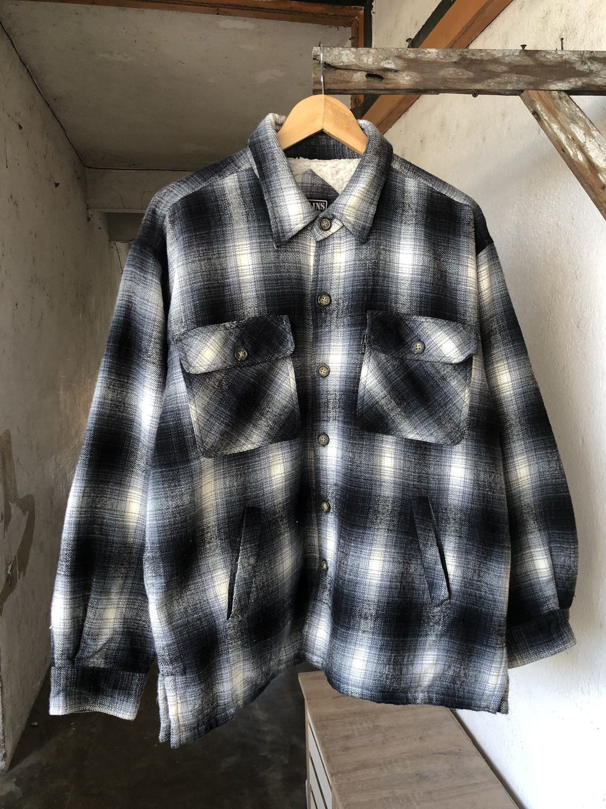 Japanese Brand Vintage Collins International Flannel Inner Fleece Size US L / EU 52-54 / 3 - 6 Thumbnail