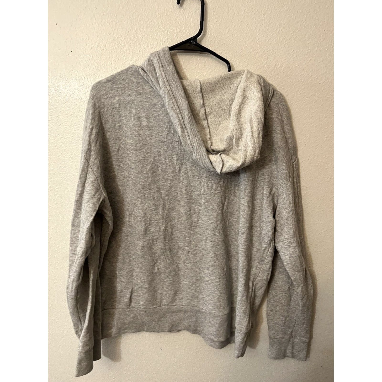 Victoria's Secret VINTAGE Victoria's Secret Fleece Pullover Hoodie Women Large Gray Activewear Pullover Lightweight Size L / US 10 / IT 46 - 3 Thumbnail