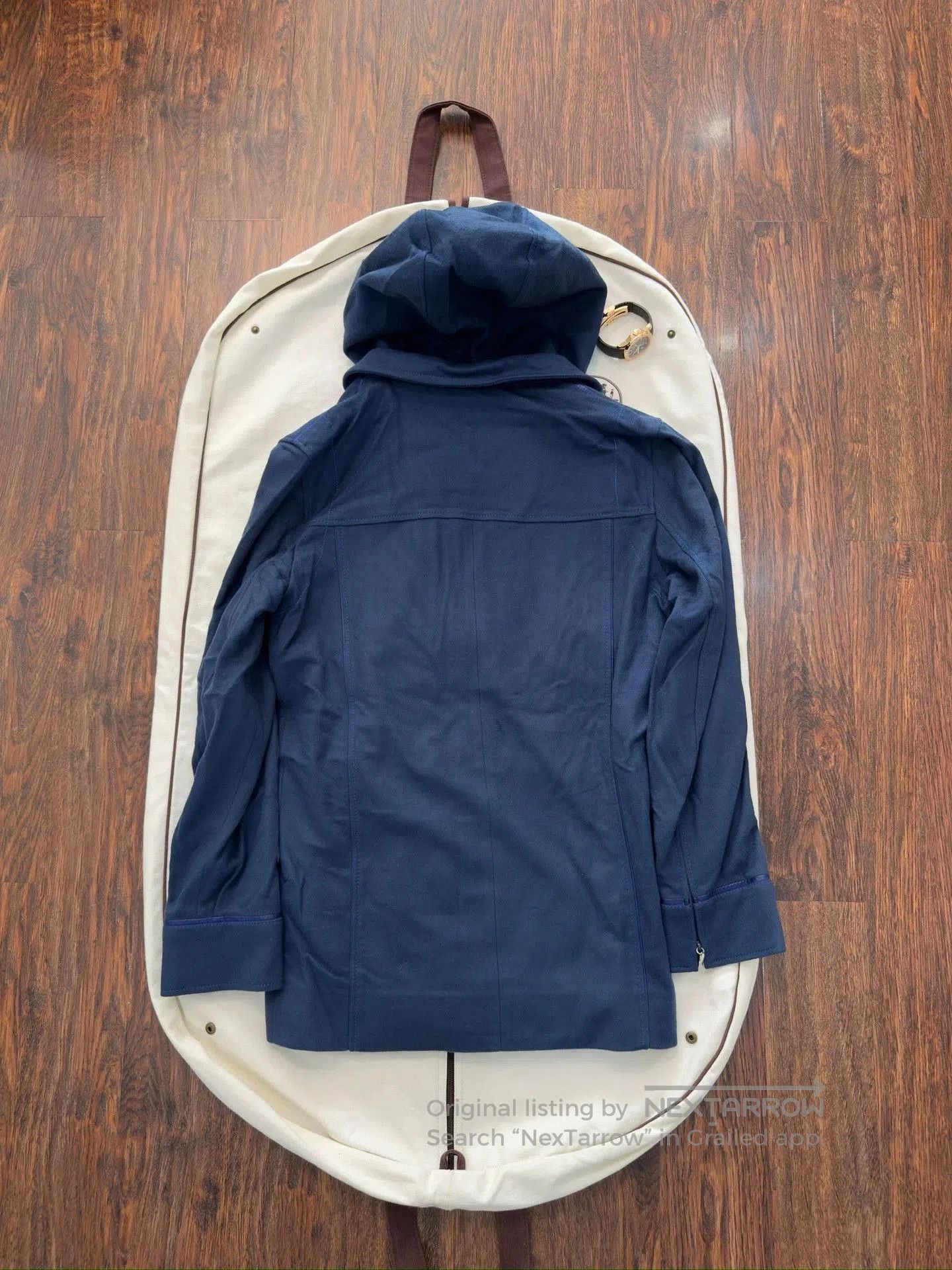 Zilli Blue Quilted Hooded Jacket Size M. Size US M / EU 48-50 / 2 - 9 Thumbnail