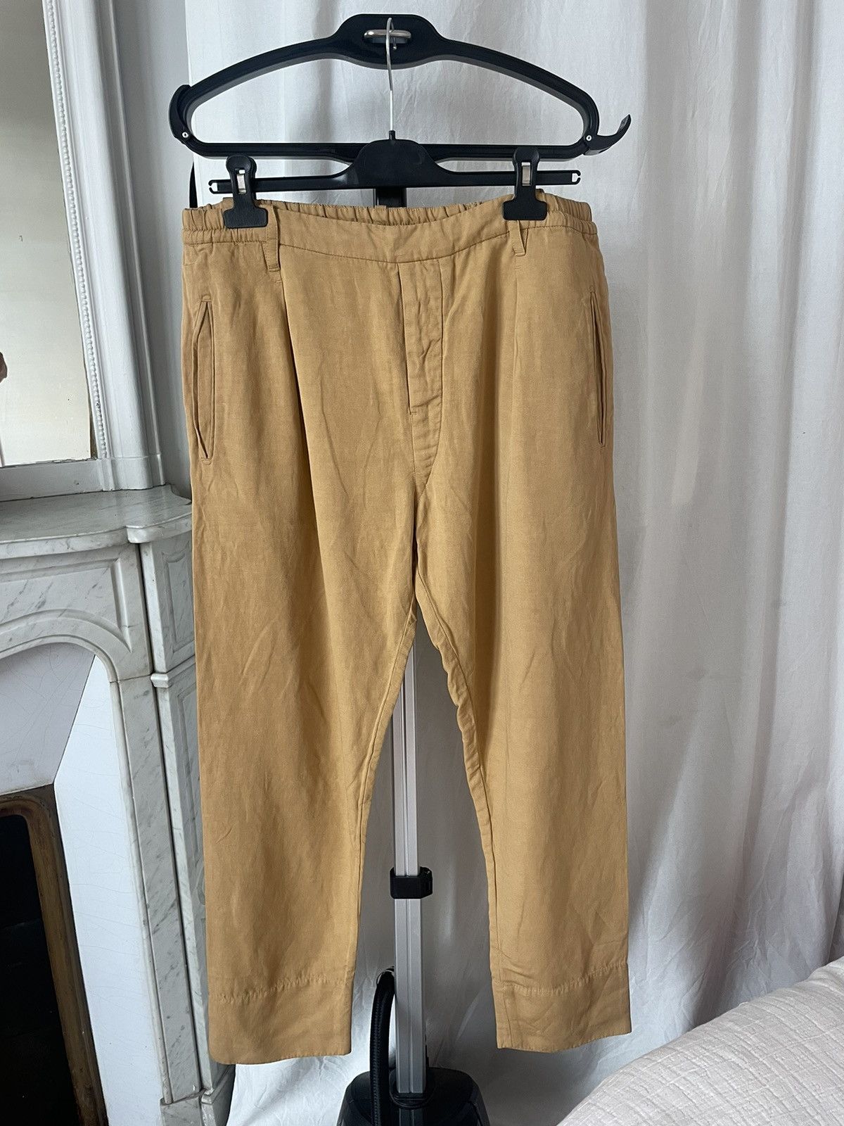 Christophe Lemaire Lemaire Beige Orange Cotton Pants Trousers Size 3 Size US 33 - 1 Thumbnail