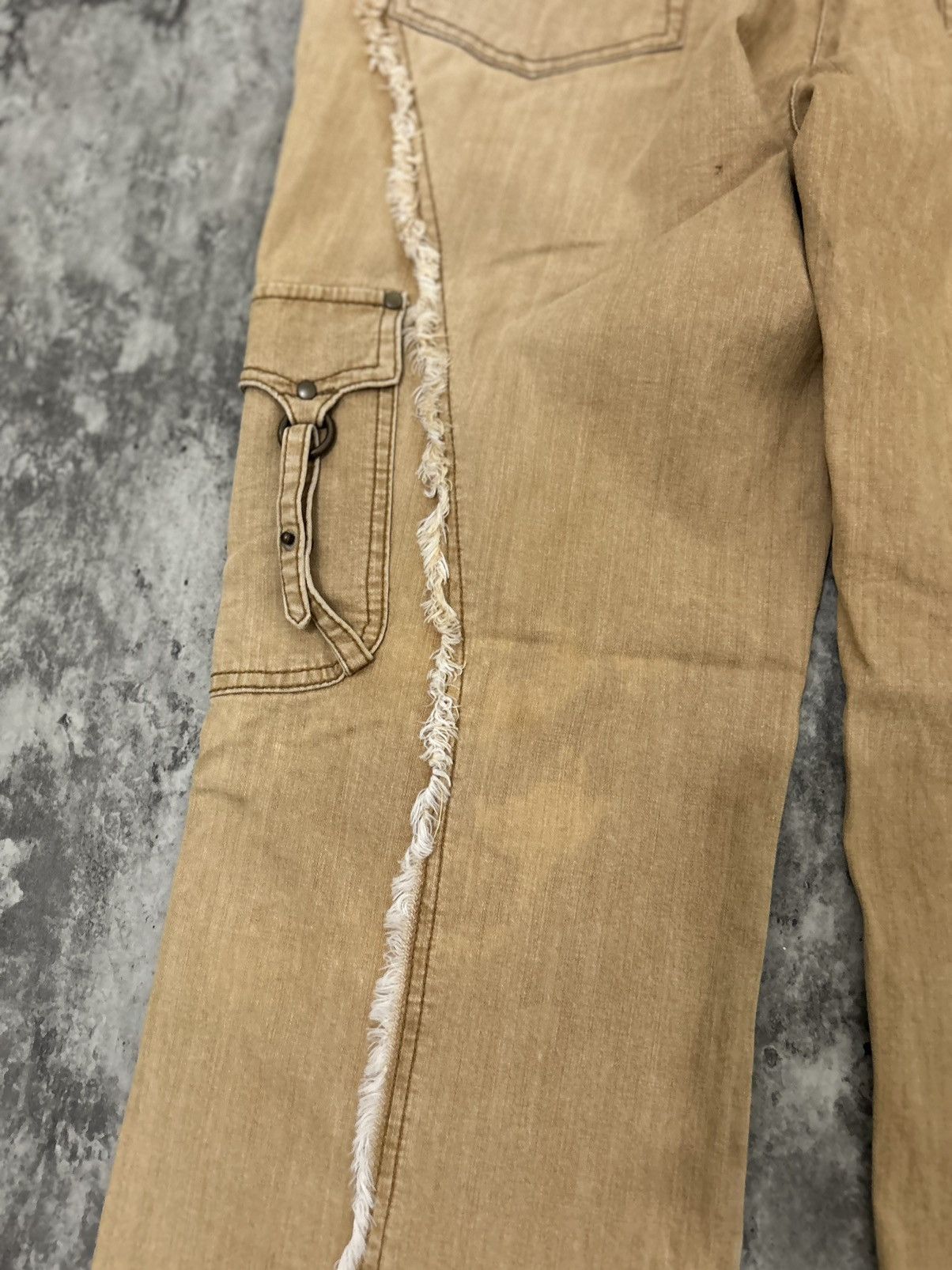 Hysteric Glamour × Japanese Brand × Vintage Vintage Clermont Cargo Spiral Flare Pants Size US 30 / EU 46 - 9 Thumbnail