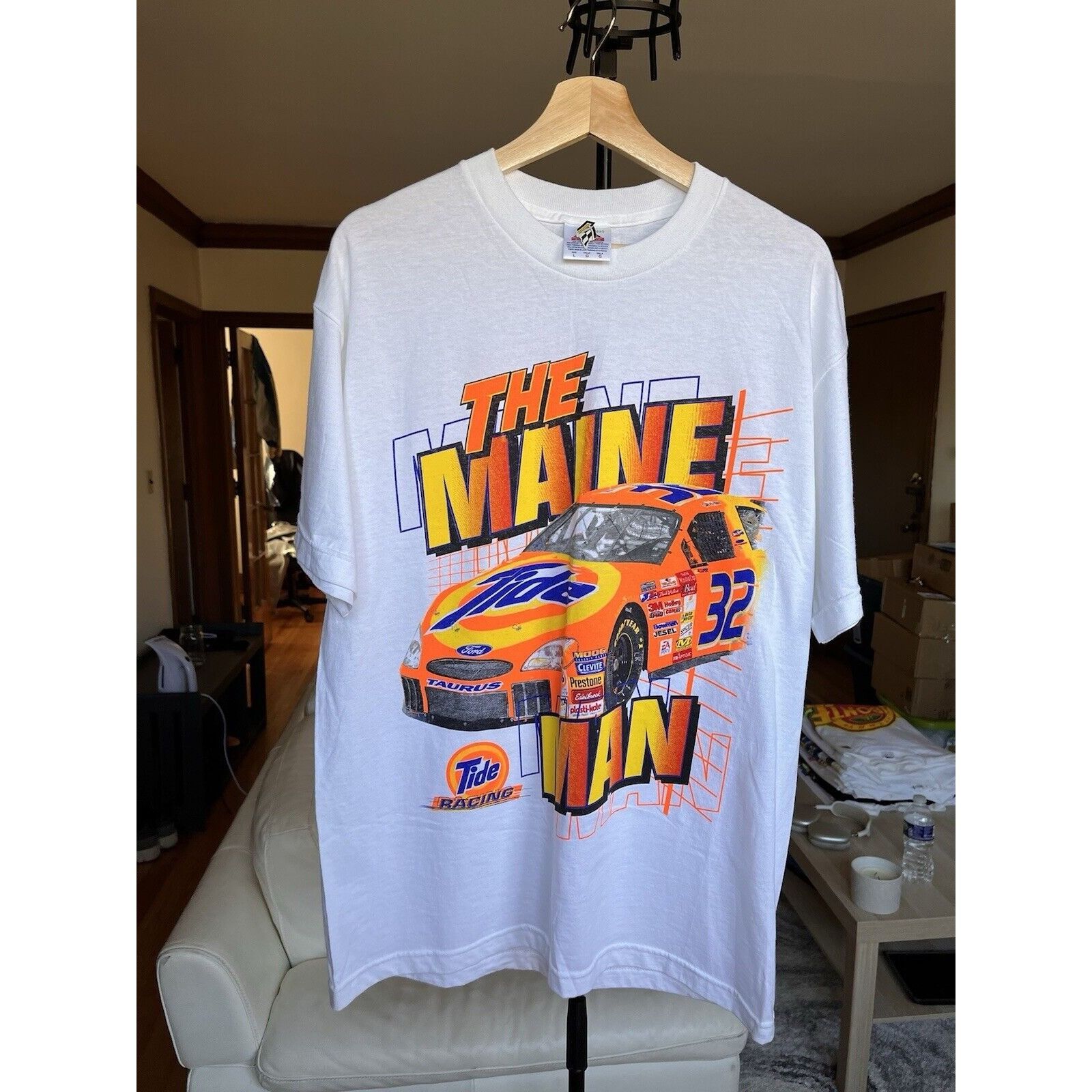 NASCAR NEW VINTAGE NASCAR RACING RICKY CRAVEN #32 TIDE T SIZE L Y2K Size US L / EU 52-54 / 3 - 1 Thumbnail