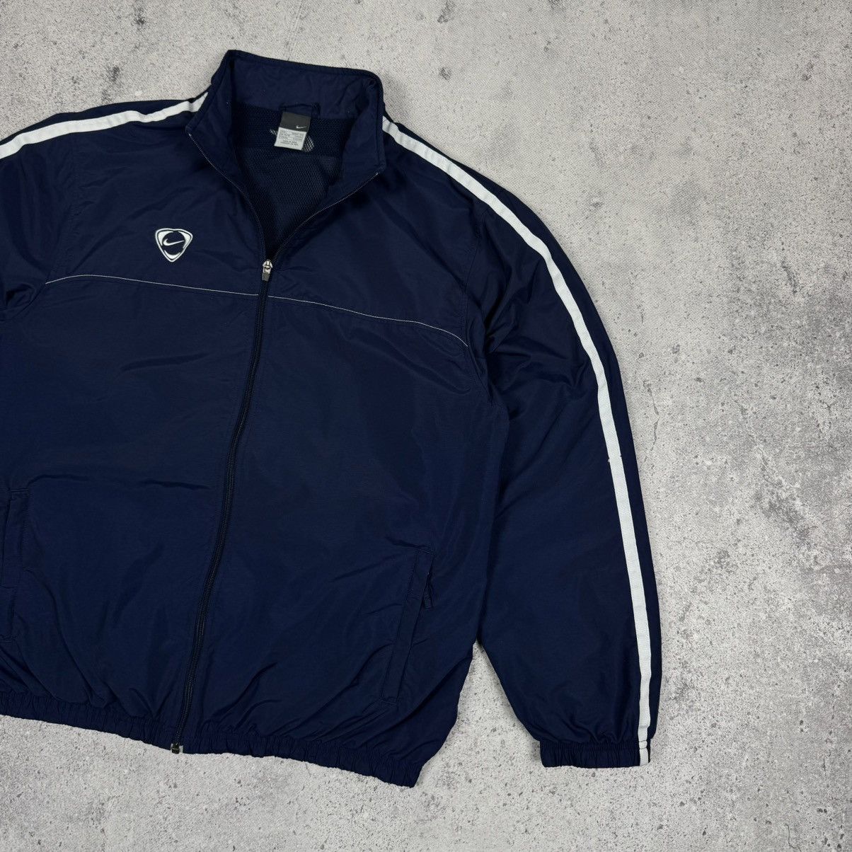 Nike × Vintage Vintage Nike Y2K Track Windbreaker Nylon Jacket Size US L / EU 52-54 / 3 - 5 Thumbnail
