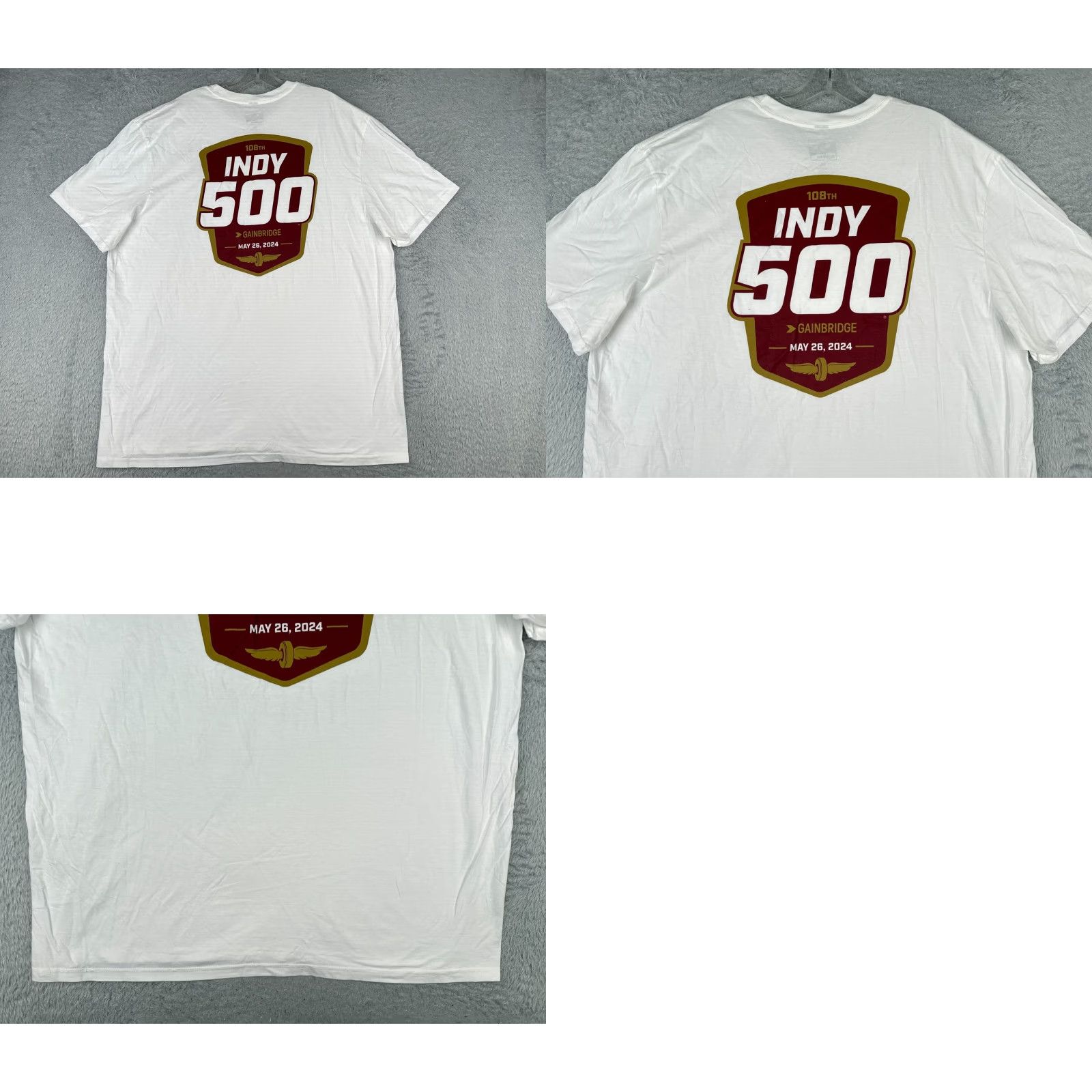 Vintage Legends Global Merchandise Indy 500 Shirt Men 3XL White Short Sleeve Crew Neck IMS Indycar NEW Vintage: No Cars Racing All Seasons 2020s Mens Size US XXL / EU 58 / 5 - 9 Thumbnail