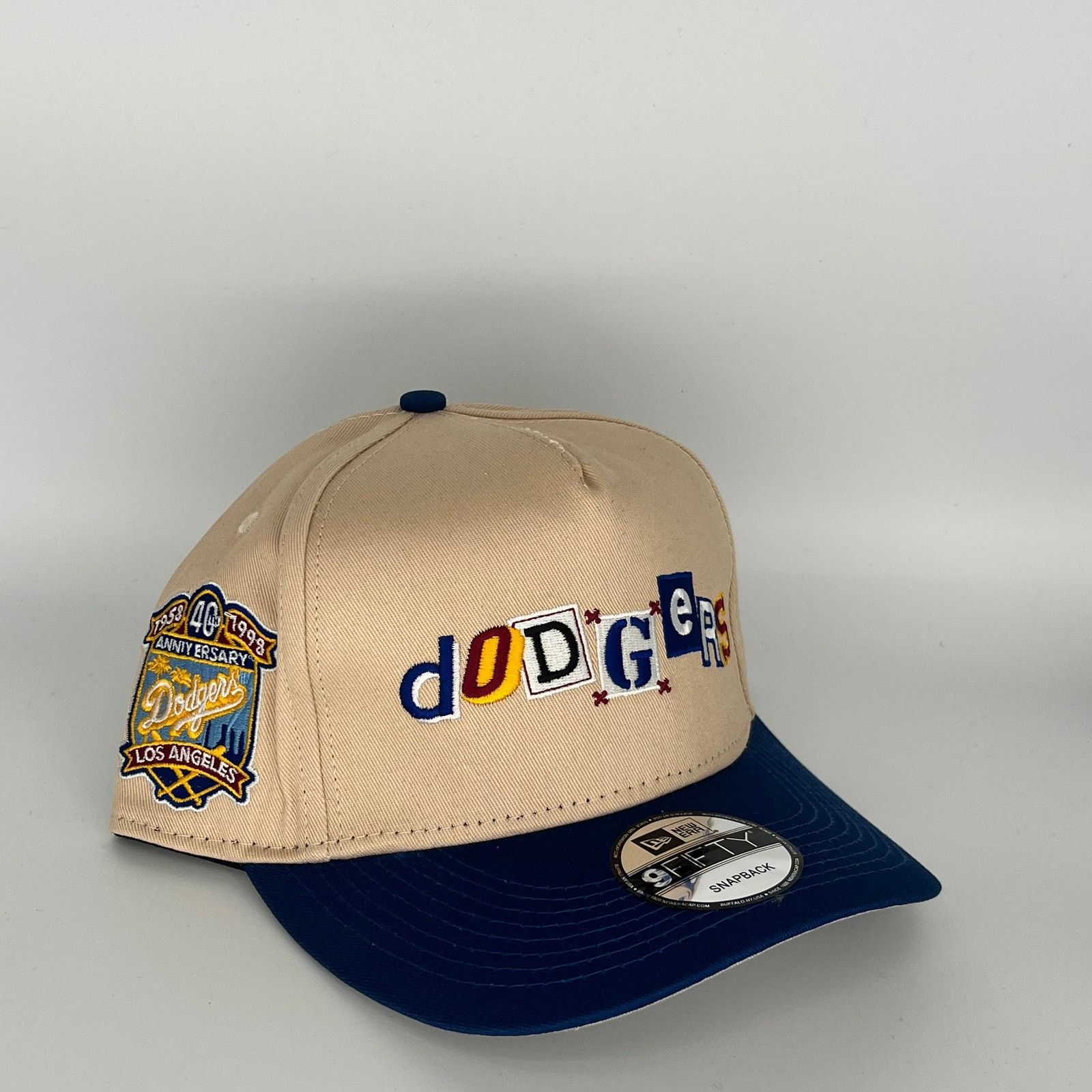 New Era Camel (Tan) Navy Blue Los Angeles Dodgers 40TH Anniversary Size ONE SIZE - 1 Thumbnail