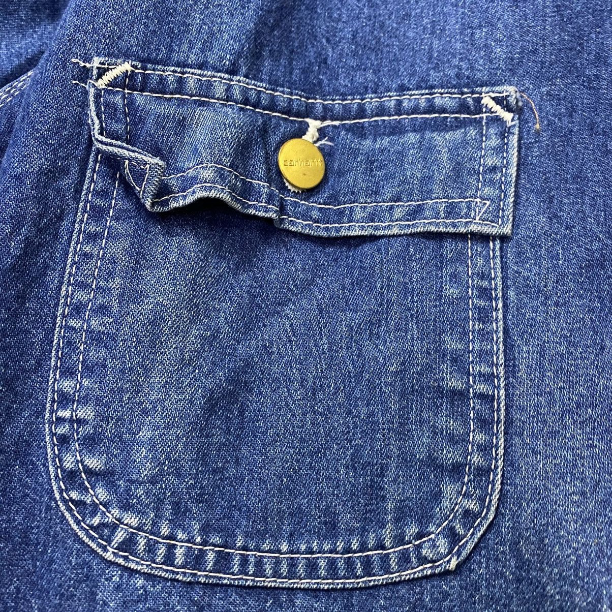 Carhartt Vintage Carhartt linen blanket denim chore jacket Size US L / EU 52-54 / 3 - 14 Thumbnail