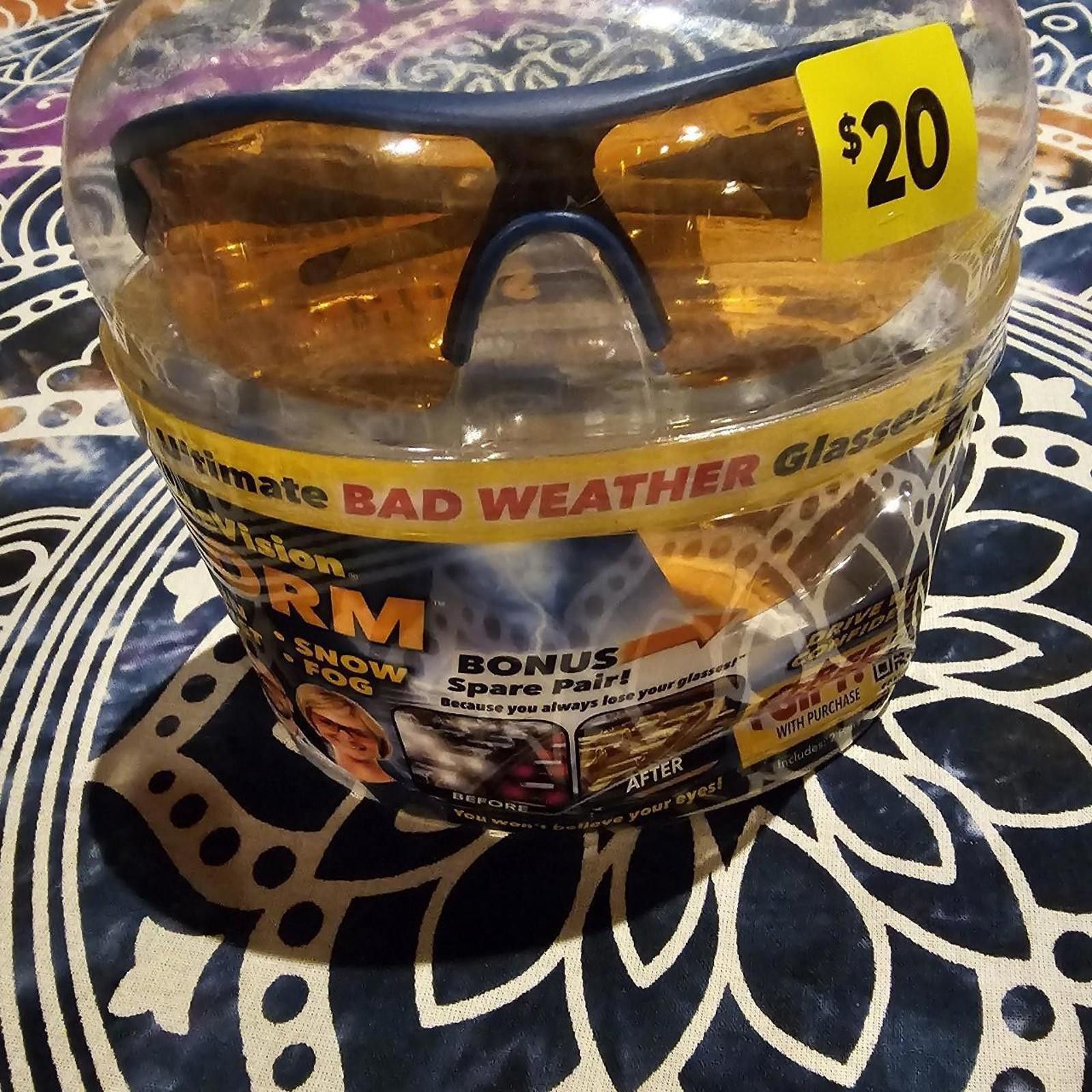 Designer Men's Yellow Sunglass made for bad weather Size ONE SIZE - 2 Thumbnail