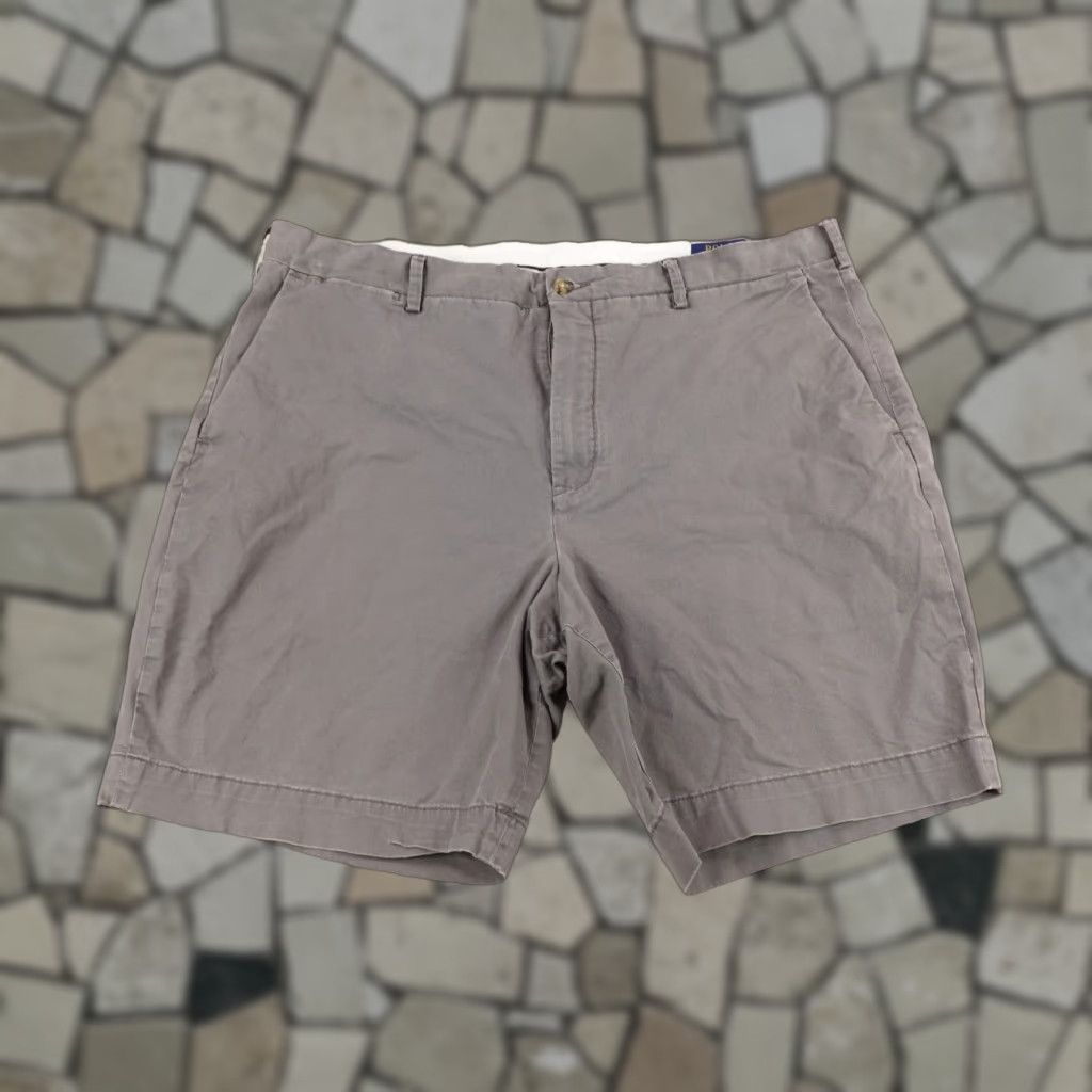 Polo Ralph Lauren Polo Ralph Lauren Shorts Mens 40 Gray Chino Classic Fit Stretch Twill Cotton Size US L / EU 52-54 / 3 - 1 Thumbnail