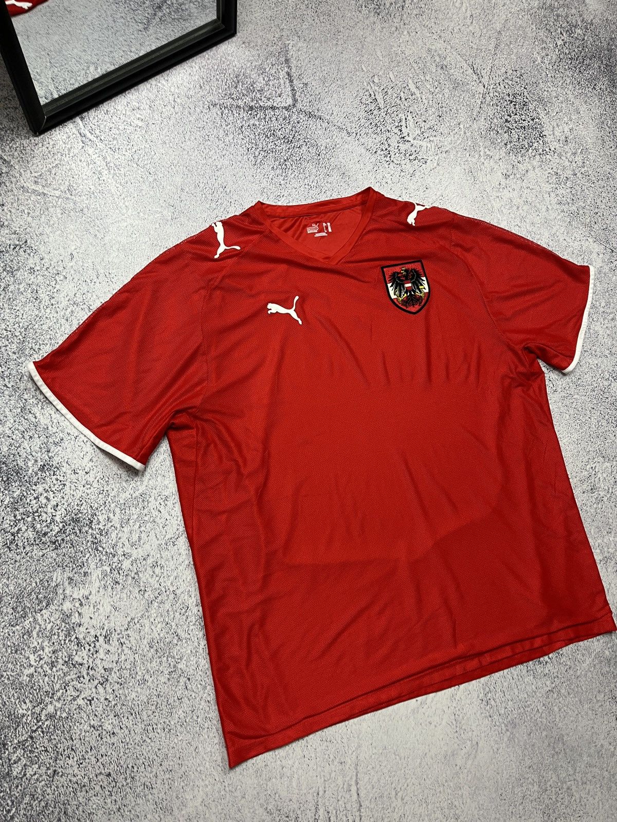 Puma Puma Austria 2008/2010 Football Shirt Soccer Jersey Rare Size US XXL / EU 58 / 5 - 4 Thumbnail