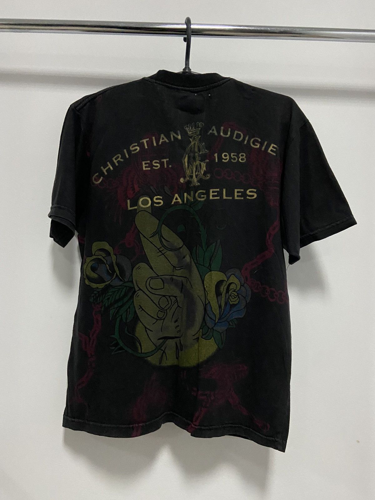 Christian Audigier × Ed Hardy × Vintage Christian audigier Ed hardy big logo t shirt tattoo vintage Size US L / EU 52-54 / 3 - 1 Thumbnail
