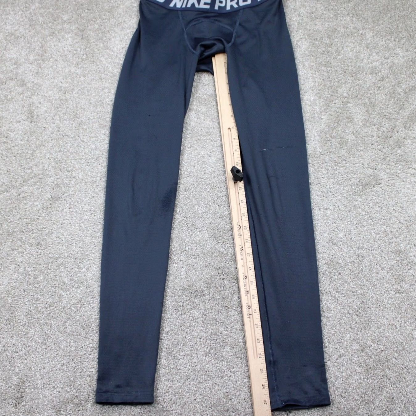 Nike Nike Pro Dri-Fit Max Pants Mens Small Blue Nike Pro Stretch Skin Tight Athletic Inseam 28" Shorts? Size US 29 - 6 Thumbnail