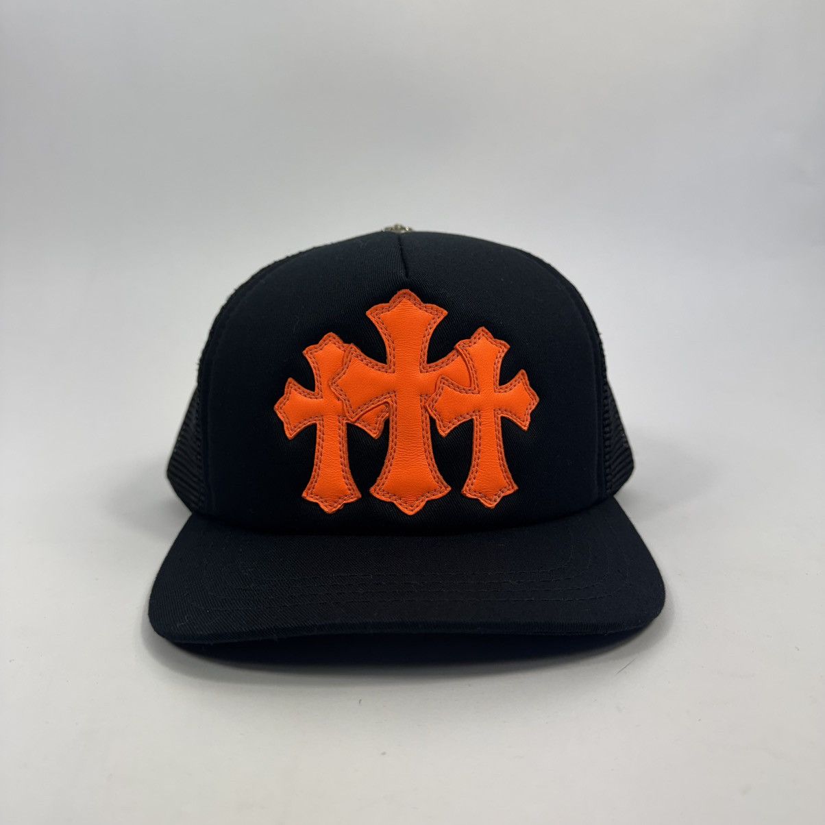 Chrome Hearts TRIPLE ORANGE CROSS PATCH TRUCKER CAP Size ONE SIZE - 1 Thumbnail