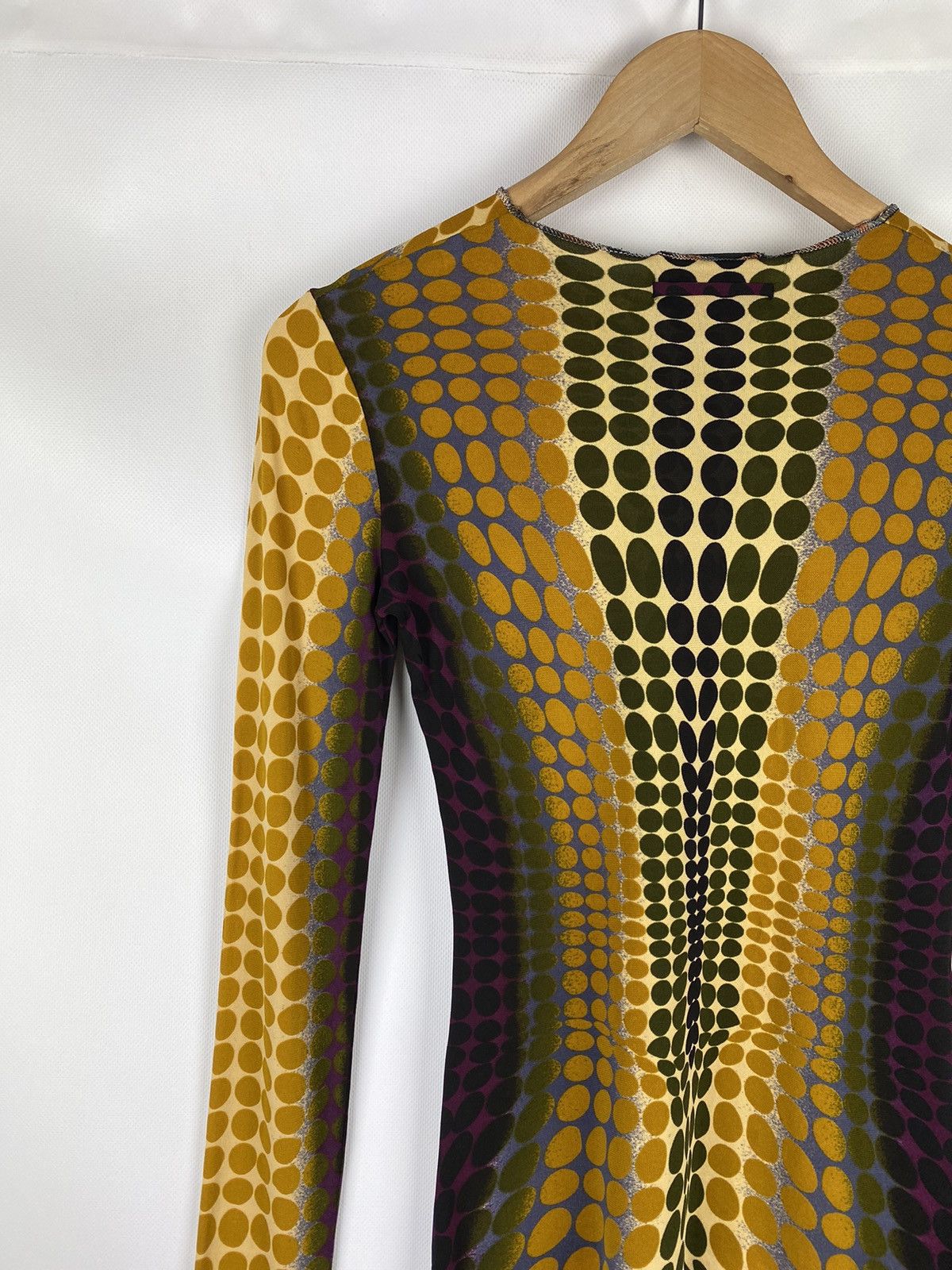 Jean Paul Gaultier Jean Paul Gaultier 1995 archival cyber dot mesh top tunic Size L / US 10 / IT 46 - 15 Thumbnail
