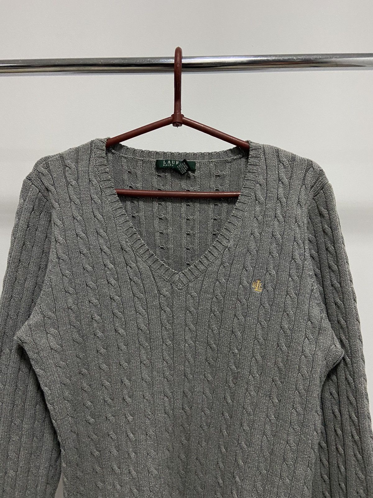 Polo Ralph Lauren × Vintage Polo Ralph Lauren RLL sweater Knitted vintage 90s V neck Size US L / EU 52-54 / 3 - 2 Thumbnail