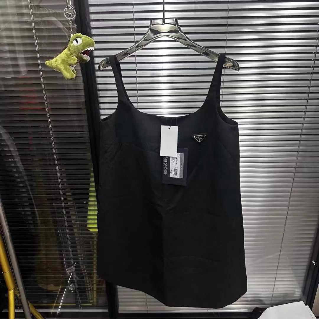 Prada Prada Metal Triangle Logo Dress 38 New With Tags Size XS / US 0-2 / IT 36-38 - 1 Thumbnail