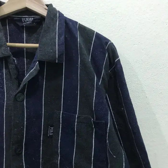 Flannel Polo Stripe Design Flannel Shirt Size US M / EU 48-50 / 2 - 4 Thumbnail