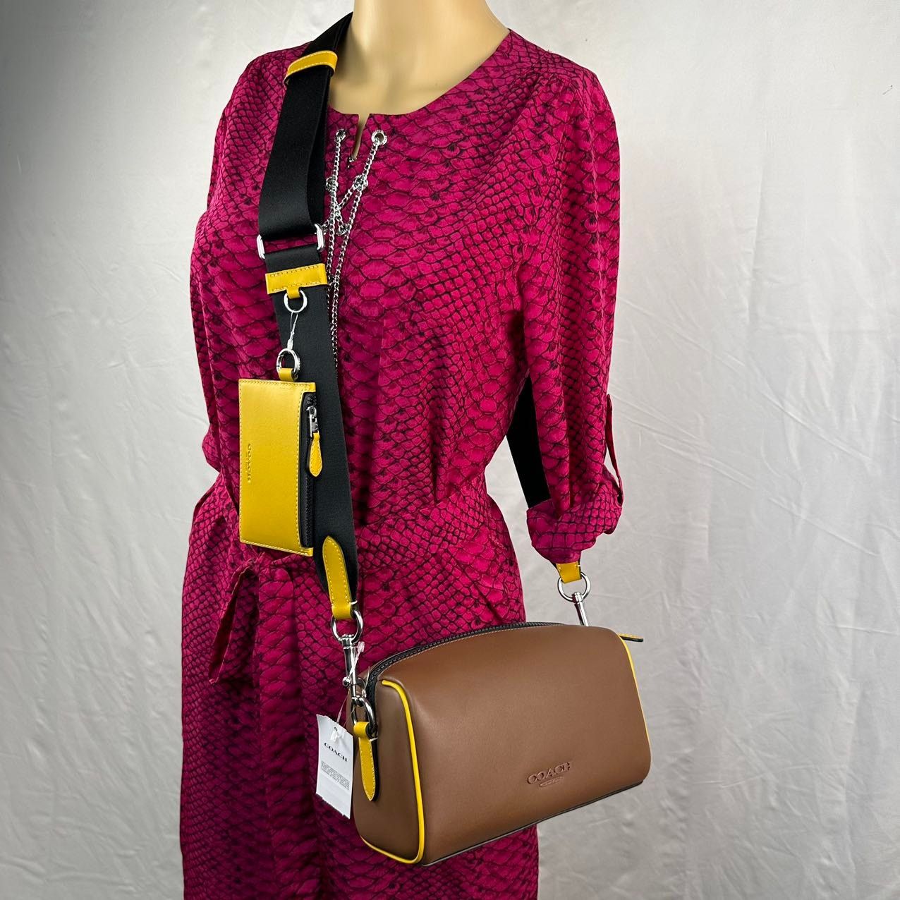 Coach COACH CU194 Axel Crossbody Bag In Colorblock Size ONE SIZE - 1 Thumbnail