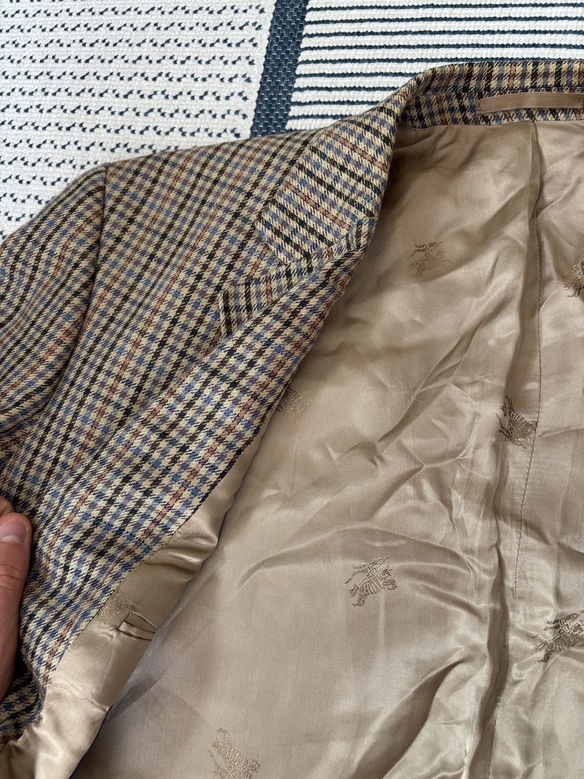 Burberry Burberry vintage blazer old money elegant linen luxury Size 52R - 7 Thumbnail