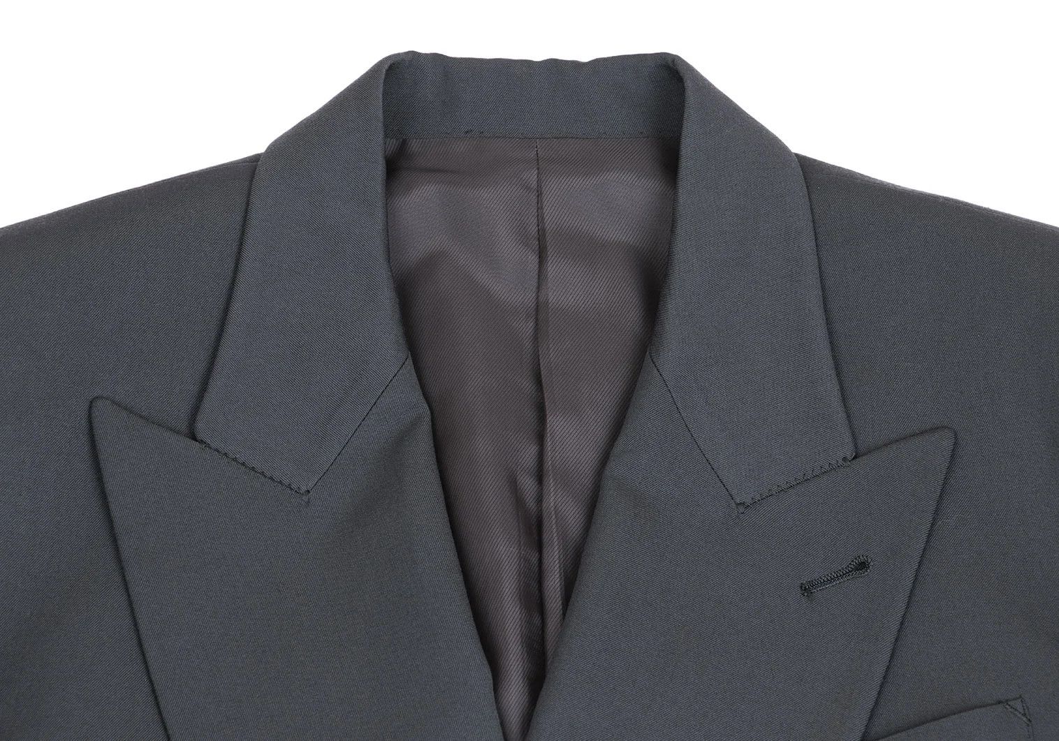 Jean Paul Gaultier Wool Gabardine Double Jacket in Grey Size 50 Size US M / EU 48-50 / 2 - 3 Thumbnail
