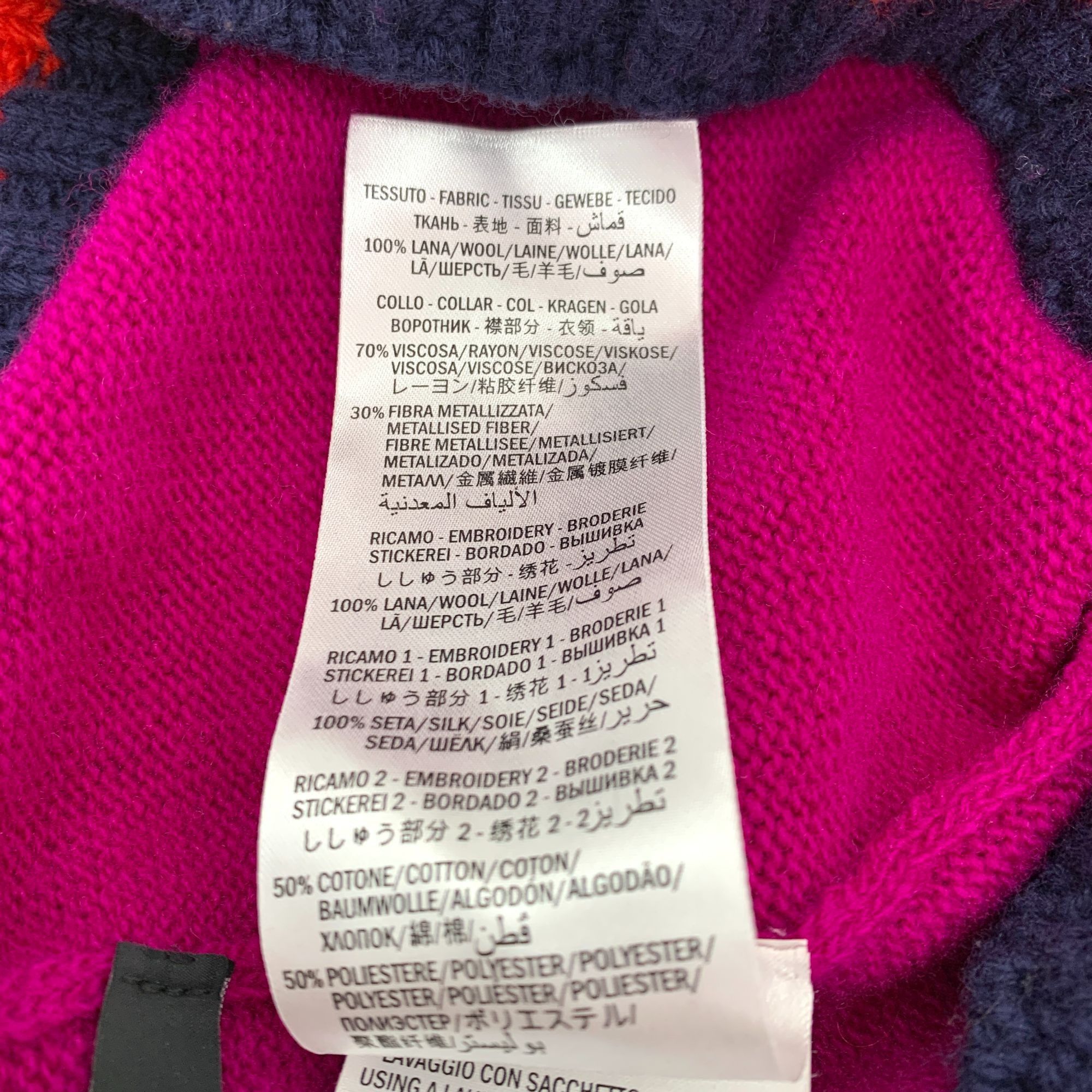 Gucci Gucci Pink Strawberry Embellished Crewneck Wool Sweater (Siz Size XS / US 0-2 / IT 36-38 - 3 Thumbnail