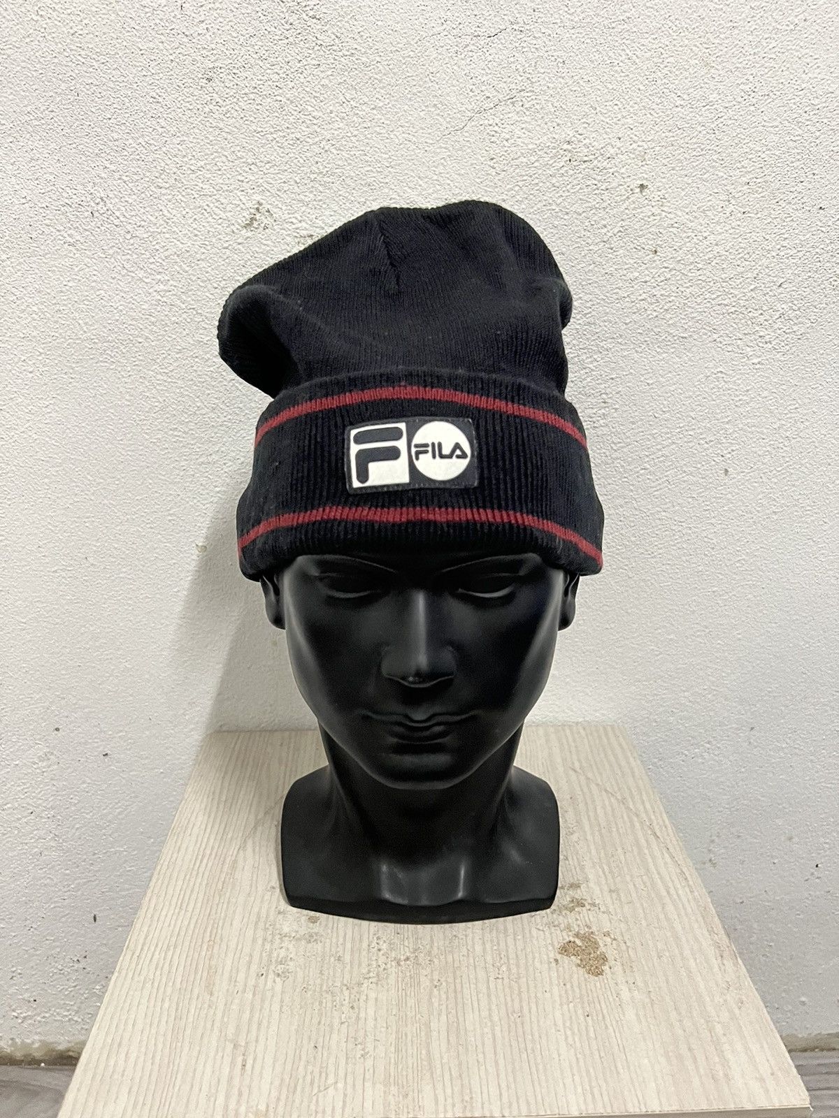 Fila × Vintage Vintage Fila Spell out Beanie Hat Size ONE SIZE - 2 Thumbnail