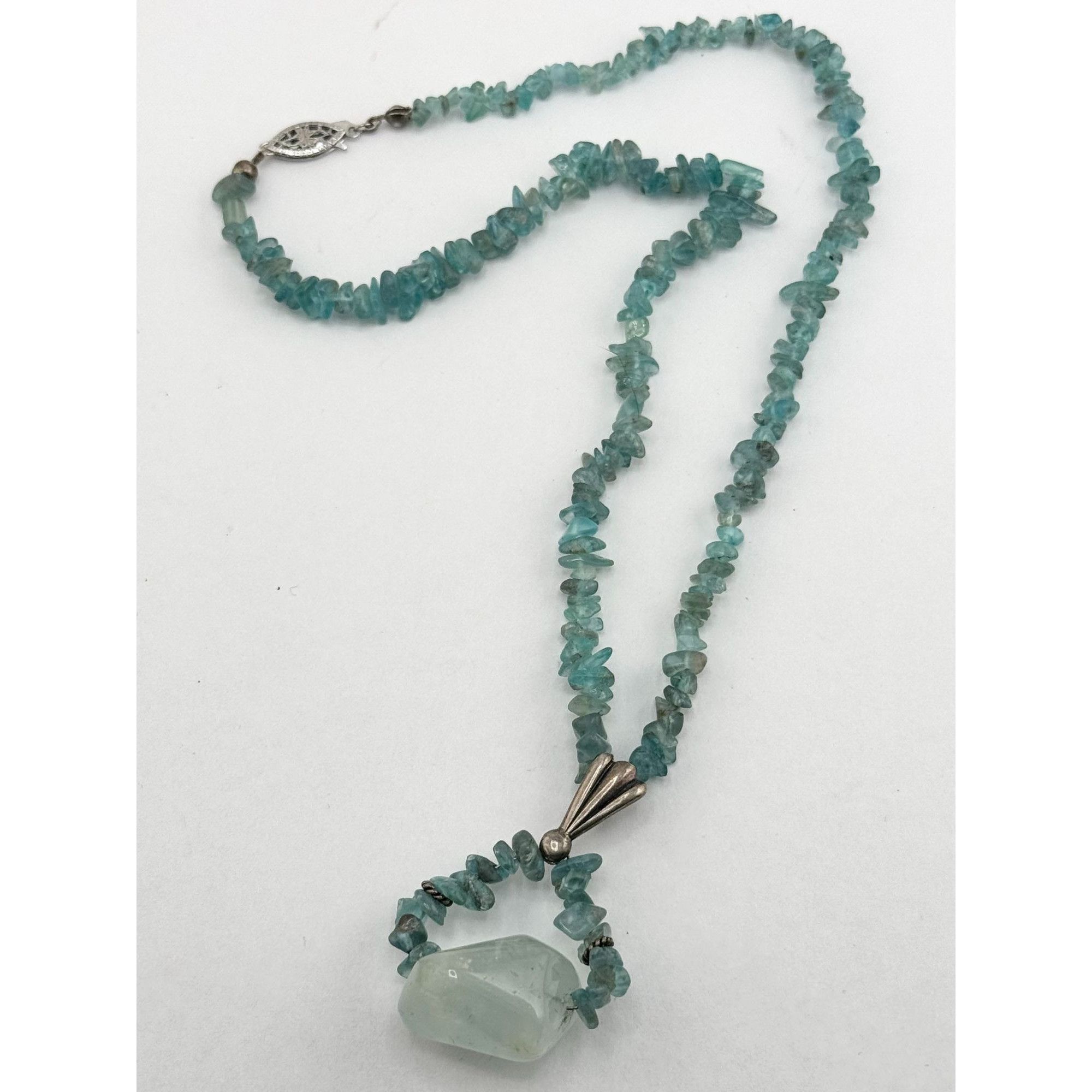 Vintage Vintage Sterling Silver 925 Semi Precious Aqua Spinel Gemsto Size ONE SIZE - 6 Thumbnail