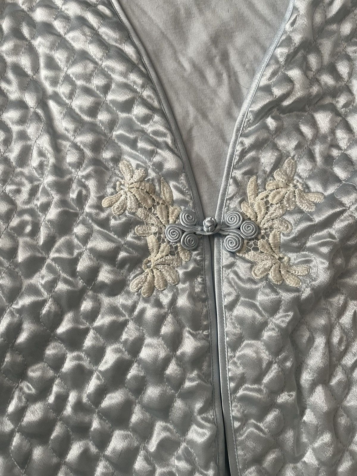 Oscar De La Renta Vintage Quilted Cardigan Size L / US 10 / IT 46 - 2 Thumbnail