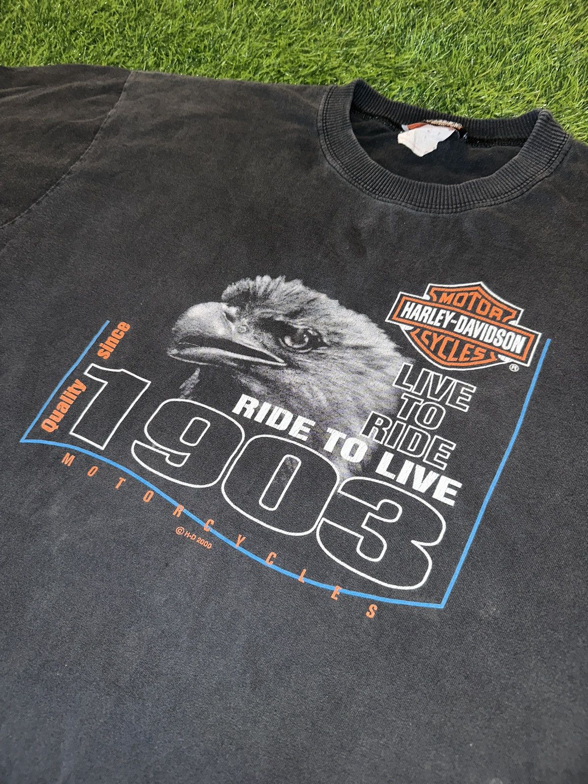 Harley Davidson Vintage harley davidson motorycle eagle t shirt size XL Size US XL / EU 56 / 4 - 3 Thumbnail