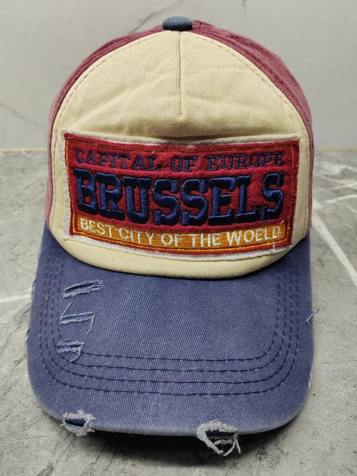Japanese Brand Vintage Brussels Distressed Style Cap Hat Size ONE SIZE - 2 Thumbnail