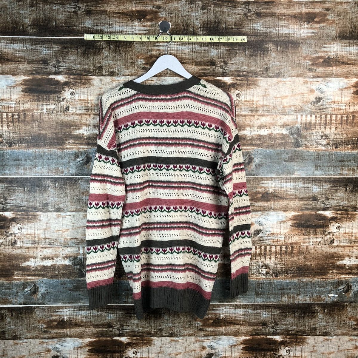 Homespun Knitwear × Japanese Brand W Closet Wears Inc Cardigan Knitwear #A2359 Size US L / EU 52-54 / 3 - 12 Thumbnail