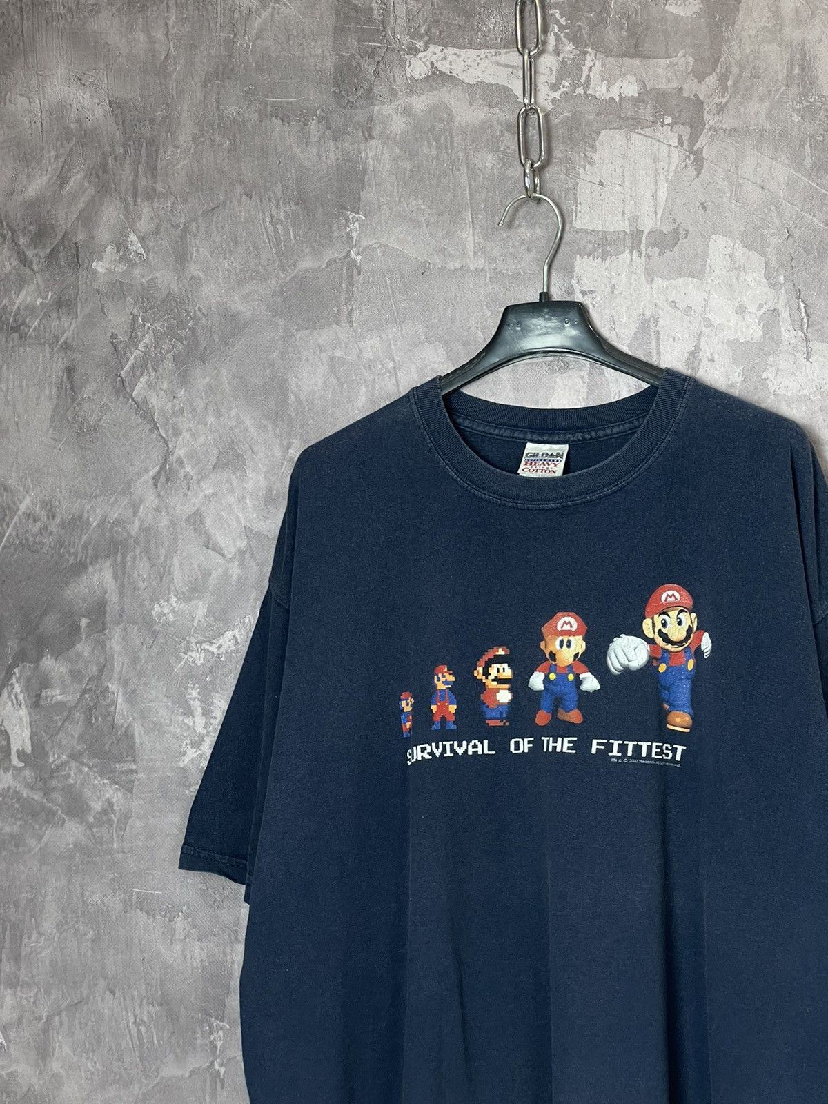 Nintendo × The Game × Vintage Vintage 00s 2007 Nintendo Super Mario Survival Fittest tee Size US L / EU 52-54 / 3 - 2 Thumbnail