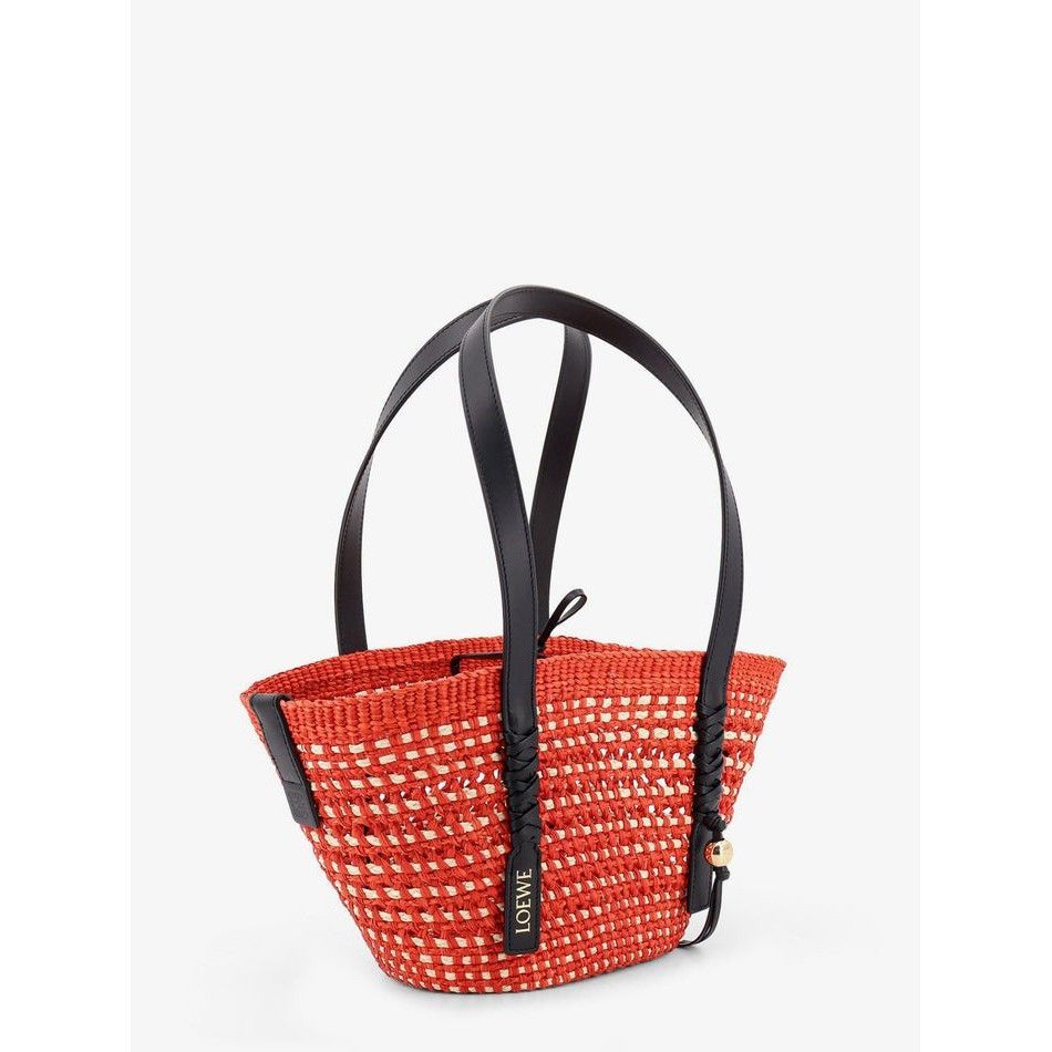 Loewe LOEWE $1500 Small Braid Basket Red/Black Tote Bag New & Auth Size ONE SIZE - 3 Thumbnail