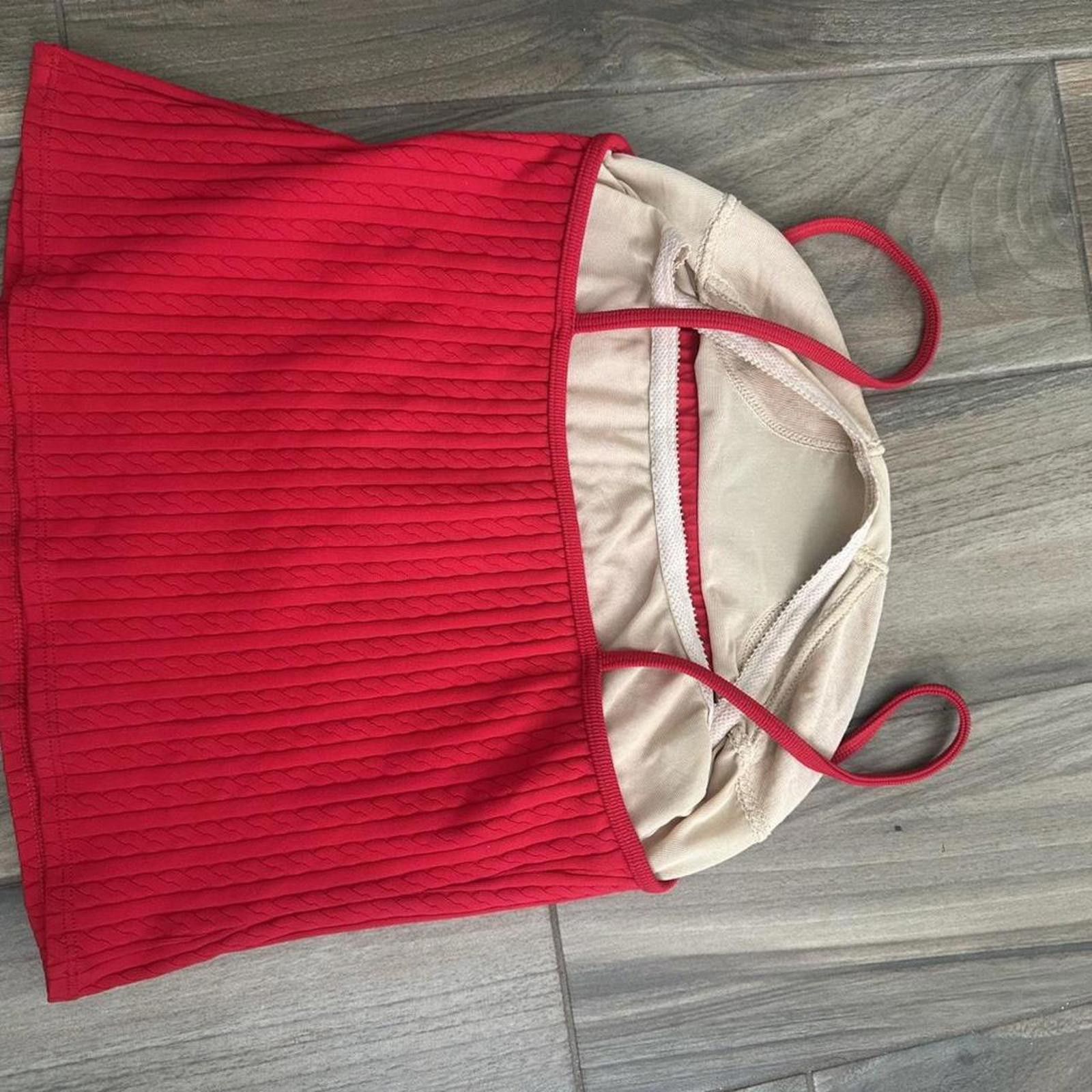 Lauren Ralph Lauren Lauren Ralph Lauren cable knit red tank bra vintage Size S / US 4 / IT 40 - 2 Thumbnail