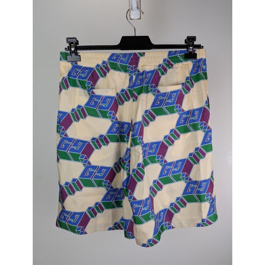 Gucci o1rshd1 Short Pants in Ivory/Blue Size US 34 / EU 50 - 11 Thumbnail