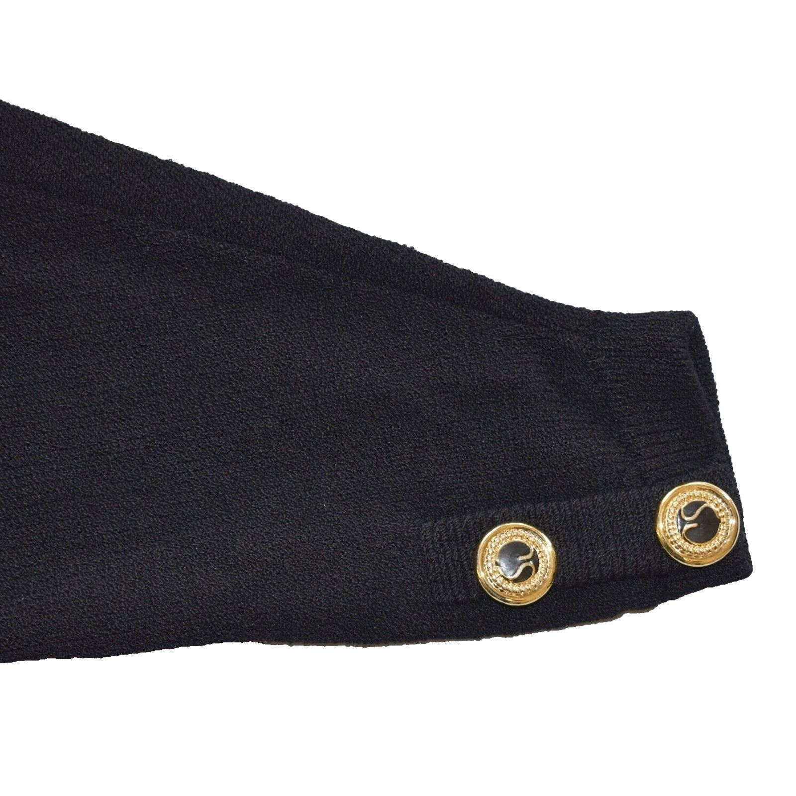 St. John B4 ST JOHN SPORTSWEAR Blk Santana Knit Cardigan Sweater Sz M Size M / US 6-8 / IT 42-44 - 8 Thumbnail